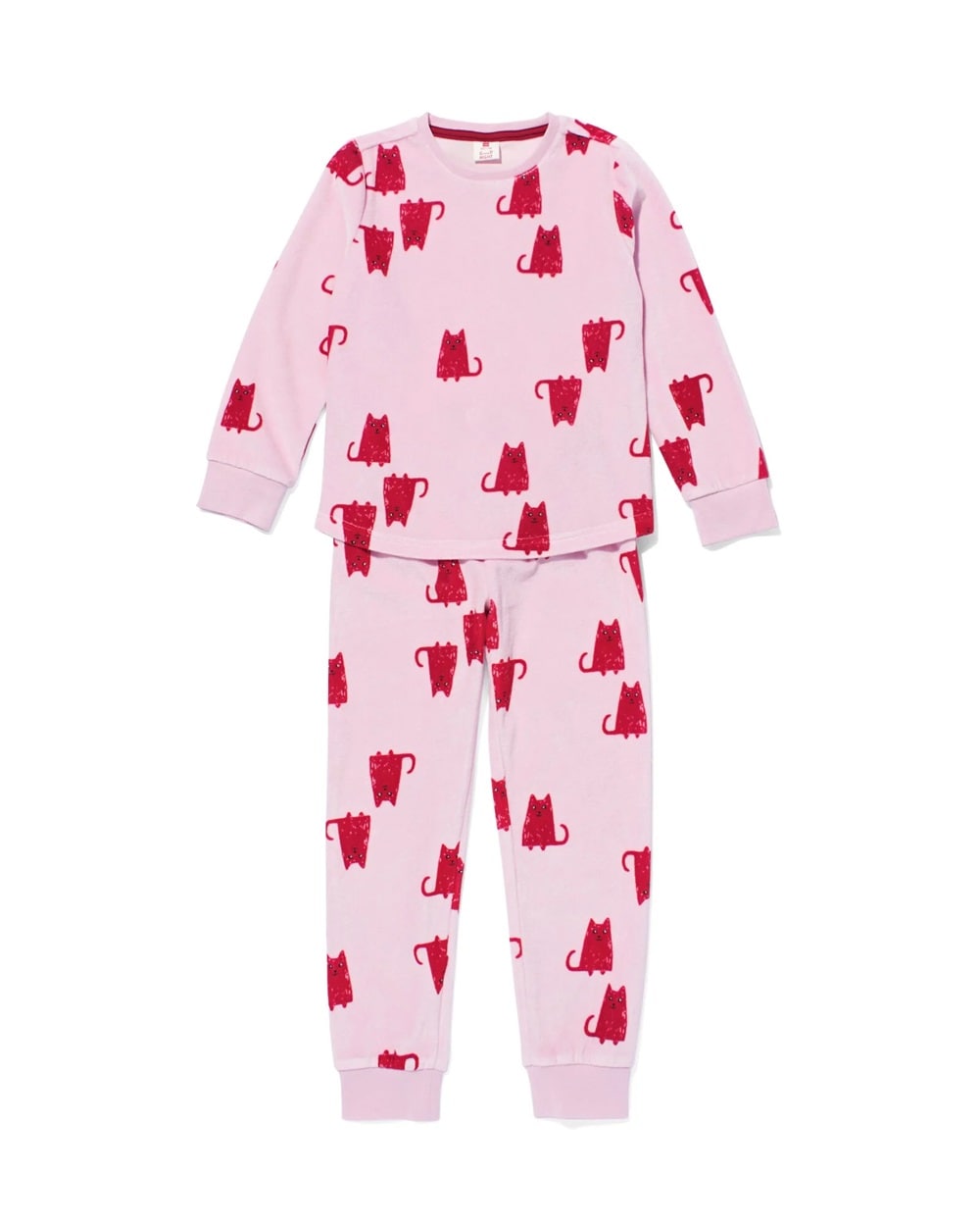 velours kinderpyjama hema HEMA