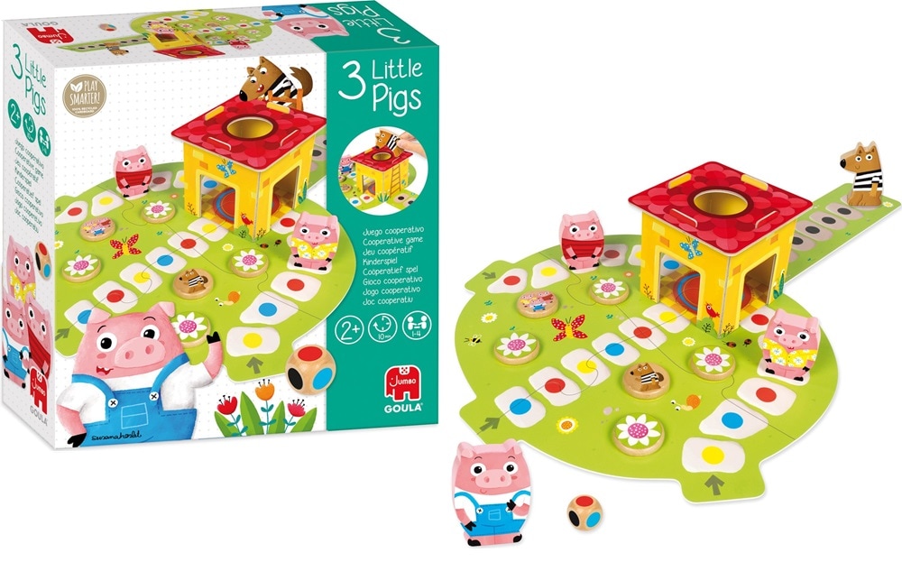 drie kleine biggetjes spel Jumbo