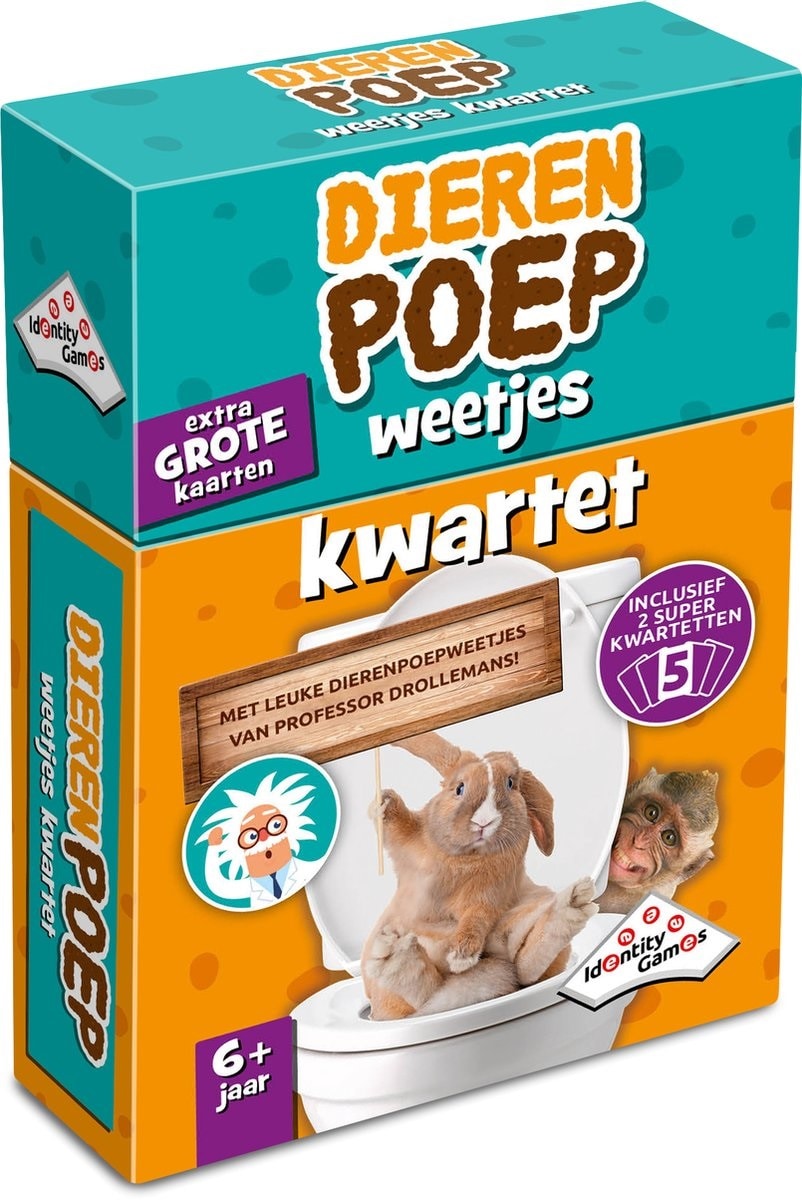dierenpoep weetjes kwartet Identity Games