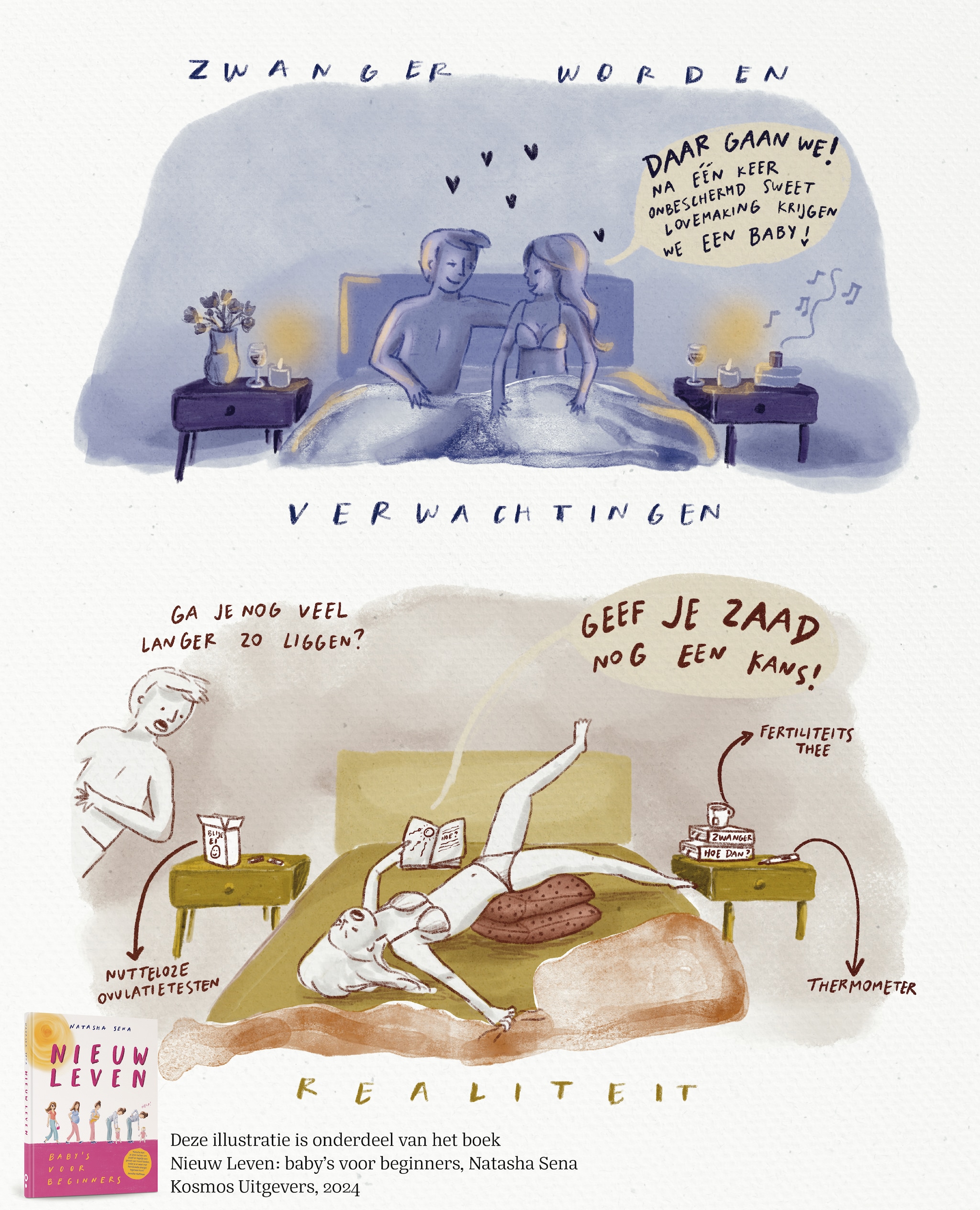 Illustratie uit boek Nieuw Leven Natasha Sena