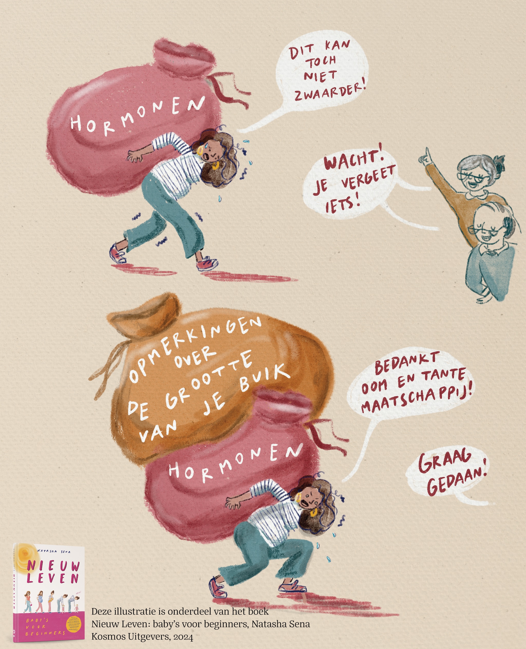 Illustratie uit boek Nieuw Leven Natasha Sena