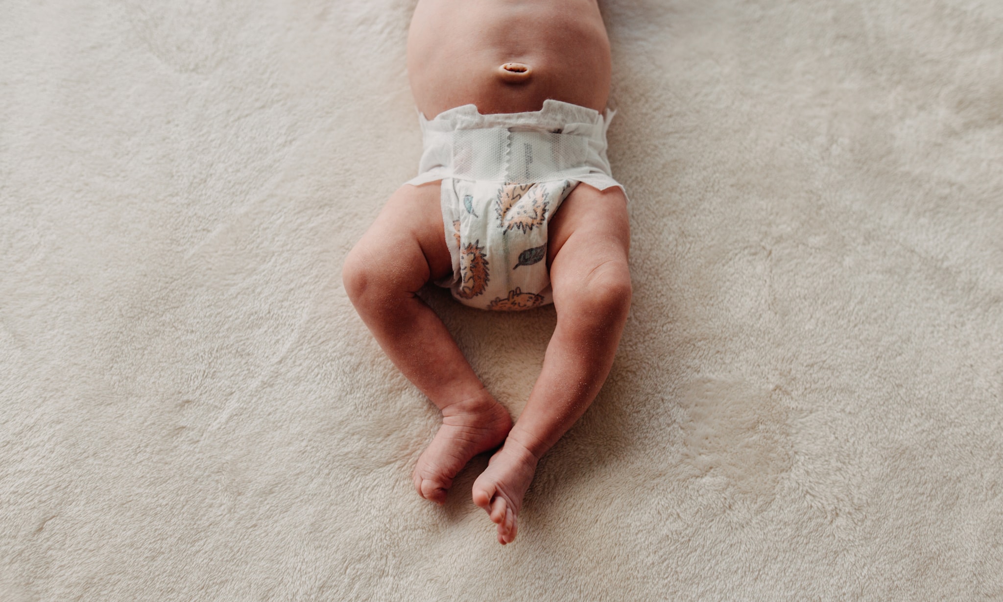 Navel verzorgen van een pasgeboren baby Getty Images