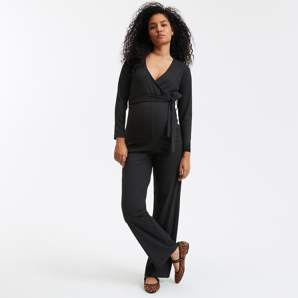 zwarte zwangerschapsjumpsuit La Redoute