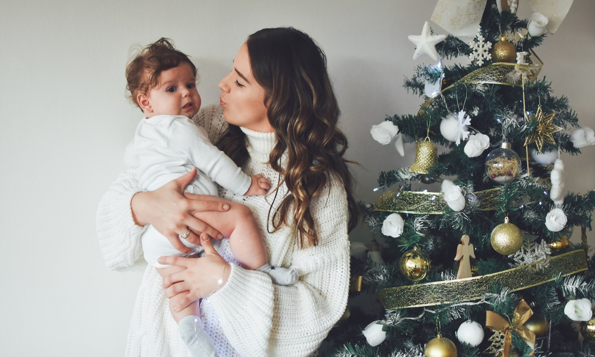 De eerste kerst met je baby Getty Images
