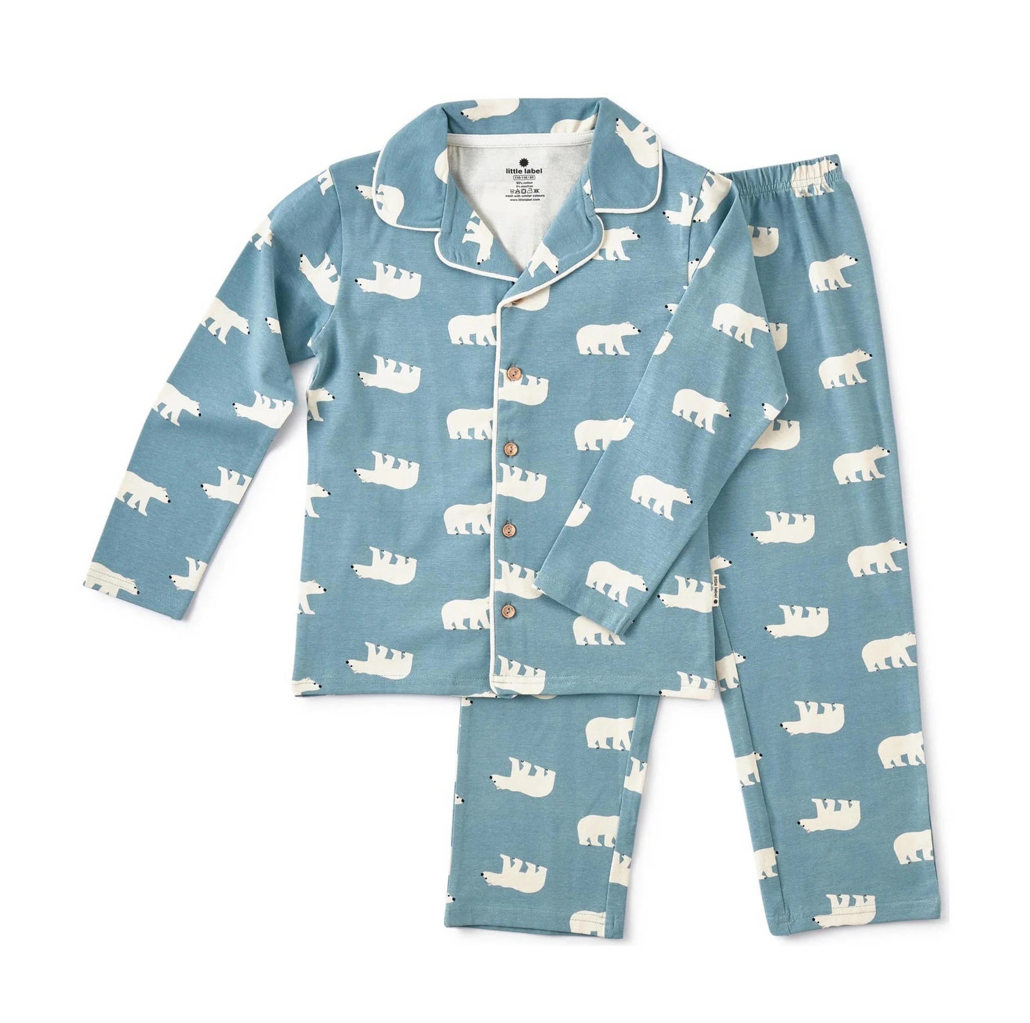little label pyjama ijsberenprint Little Label