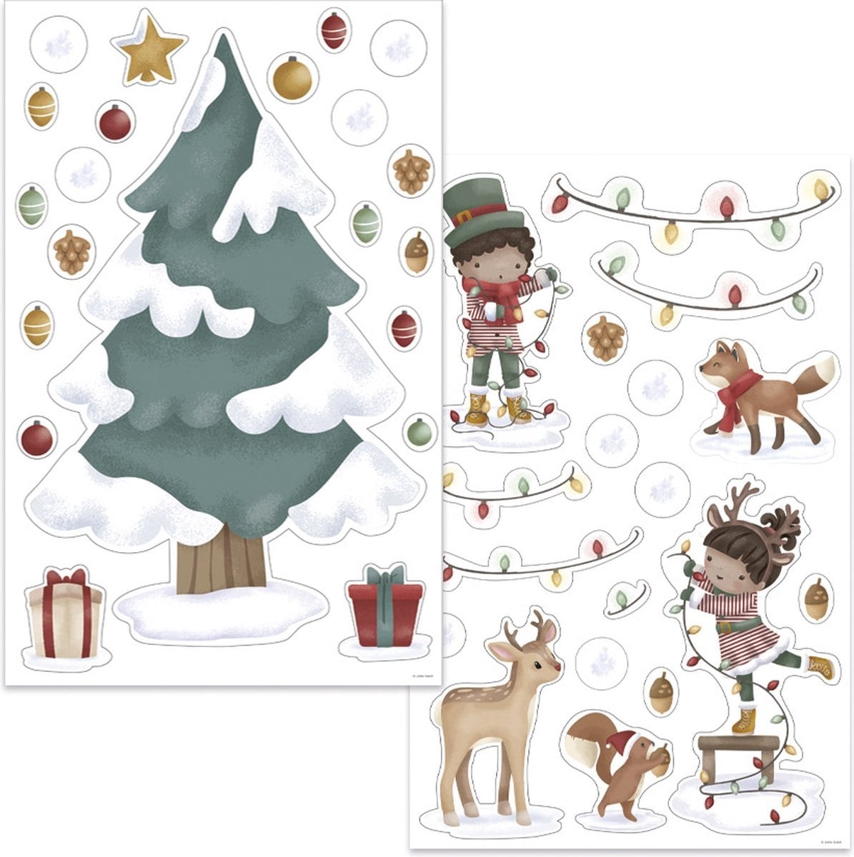 raamstickers kerst Little Dutch