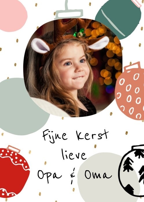 greetz fotokaart kerst opa en oma Greetz