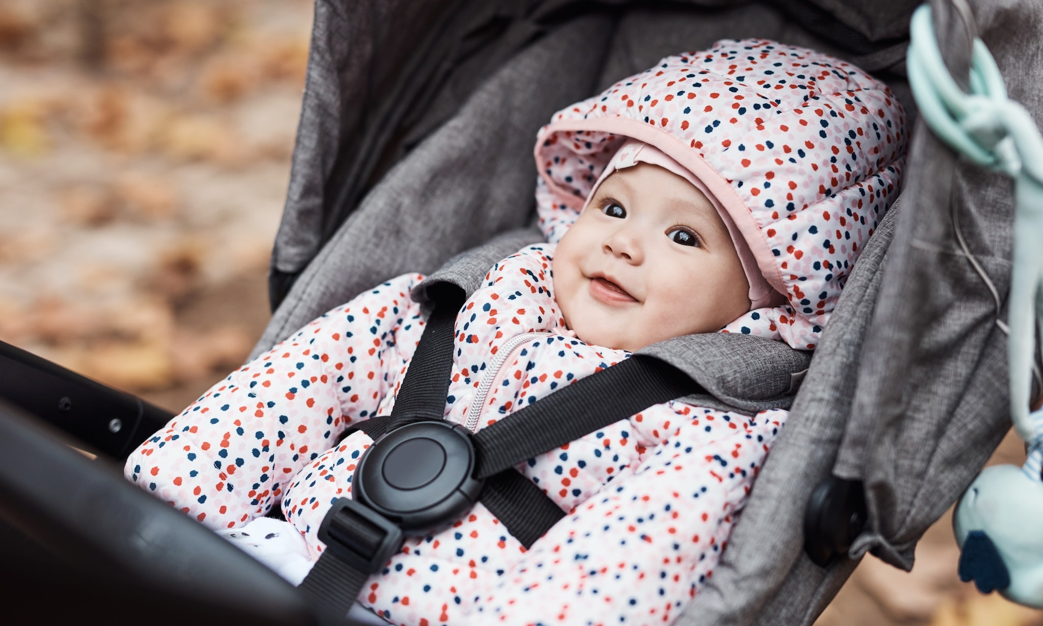 Baby in de kou buiten Getty Images