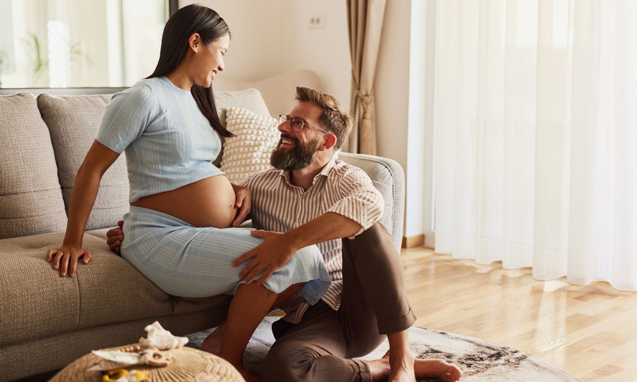 Ligging van de baby in je buik Getty Images