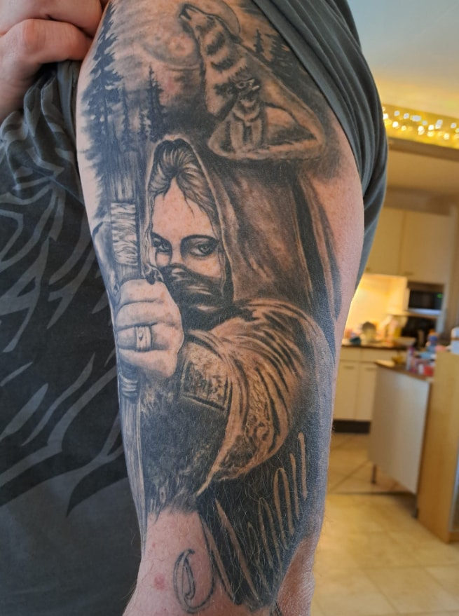 Boogschutter tattoo Privé