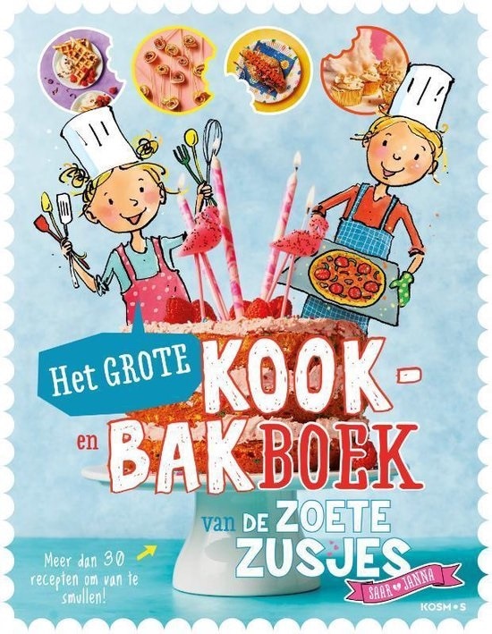 kook- en bakboek zoete zusjes Kosmos Uitgevers