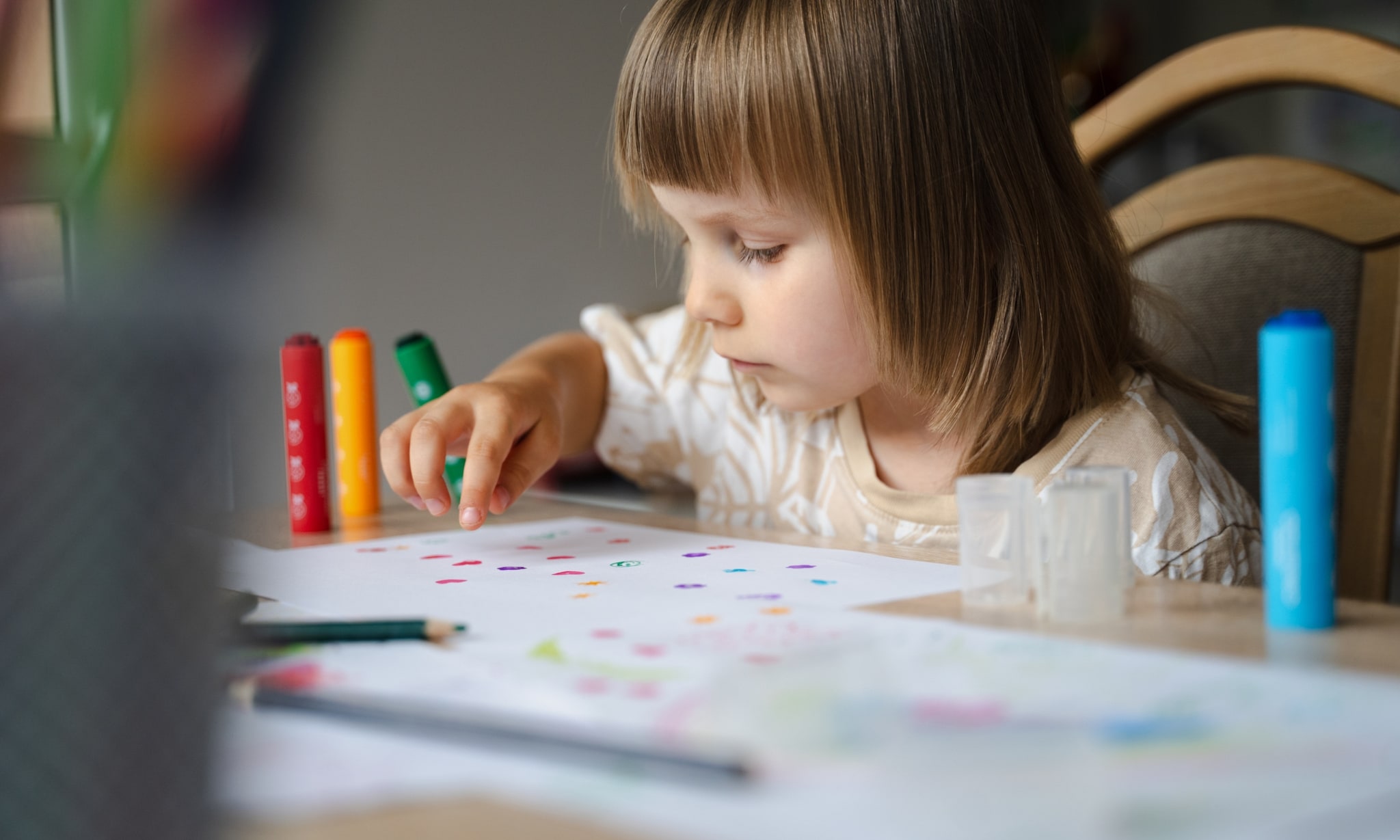 Kind tekening maken Getty Images