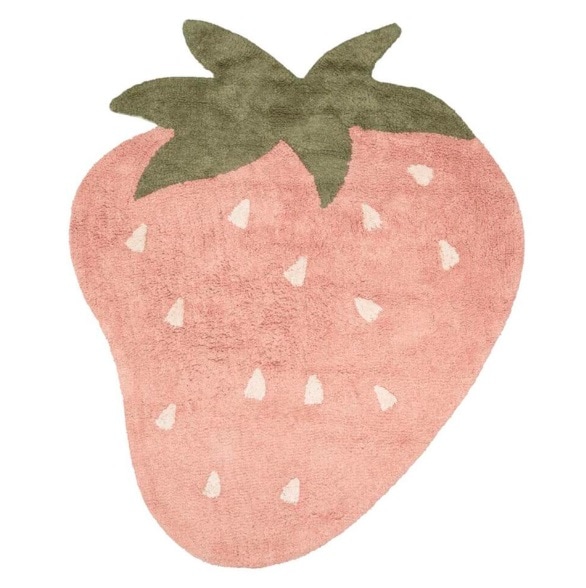 vloerkleed aardbei Leen Bakker