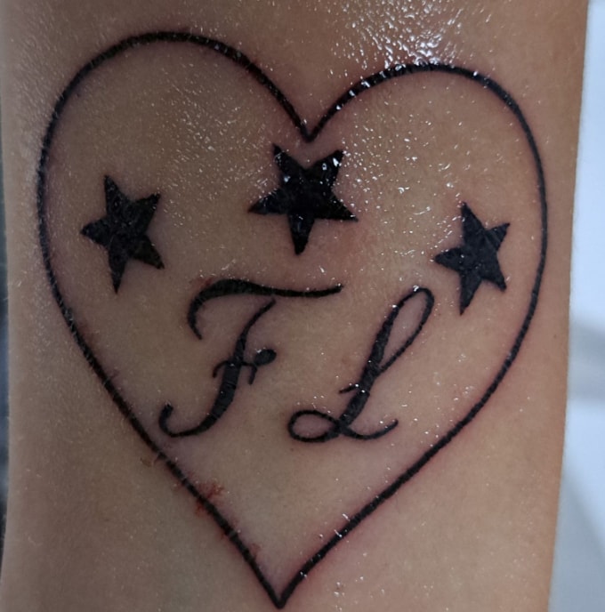 Tattoo overleden kindjes Facebook