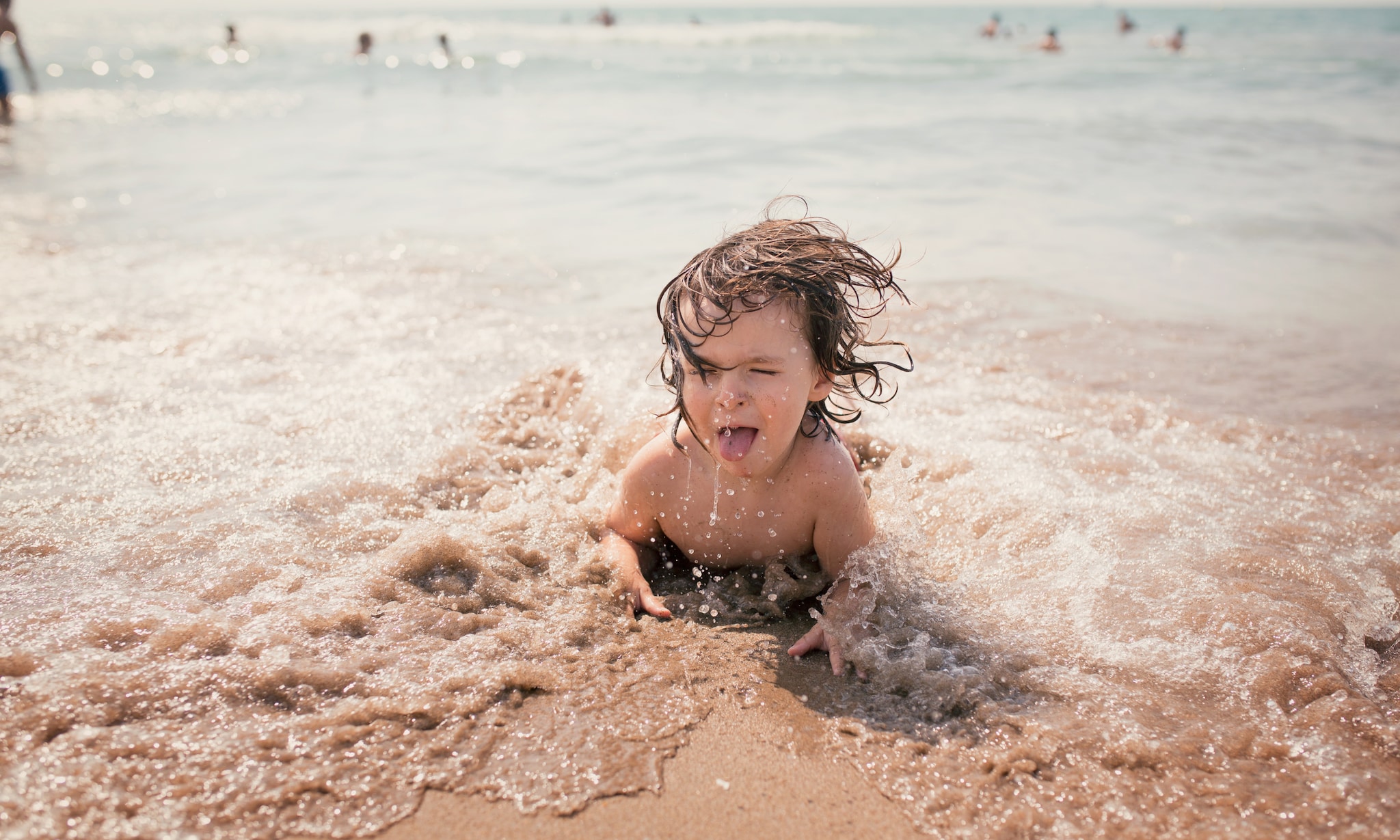 Bij secondary drowning verdrinkt een kind bijna, maar overleeft het op het nippertje. Getty Images