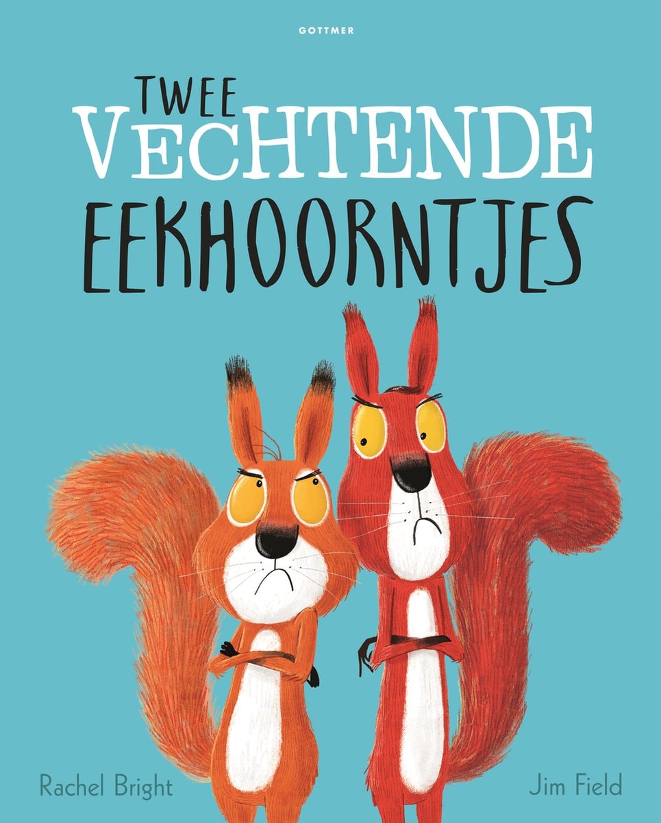 twee vechtende eekhoorntjes Gottmer