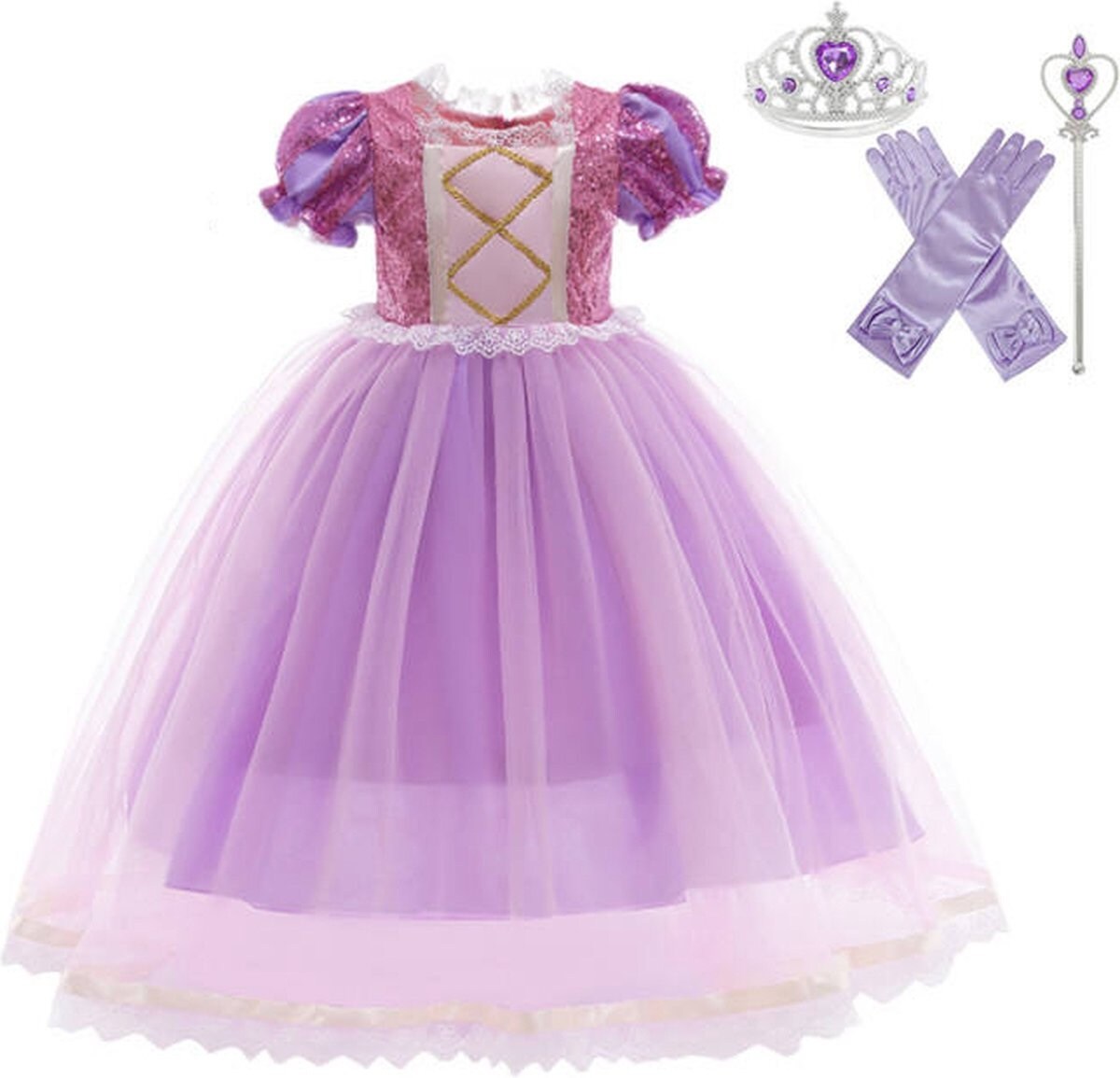 rapunzel jurk Joya Kids