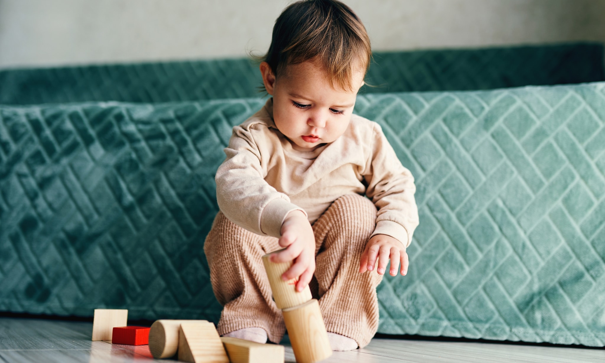 Kind spelen met blokken Getty Images