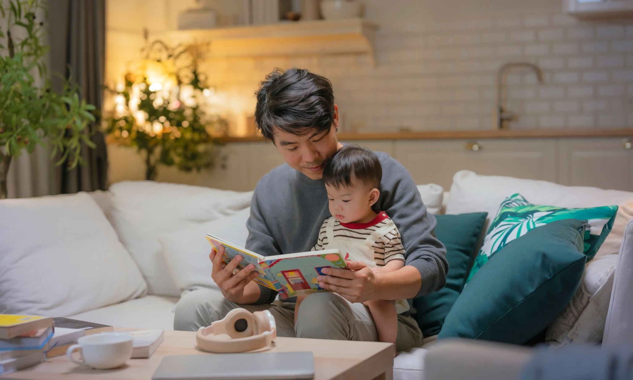 Taalontwikkeling baby stimuleren Getty Images