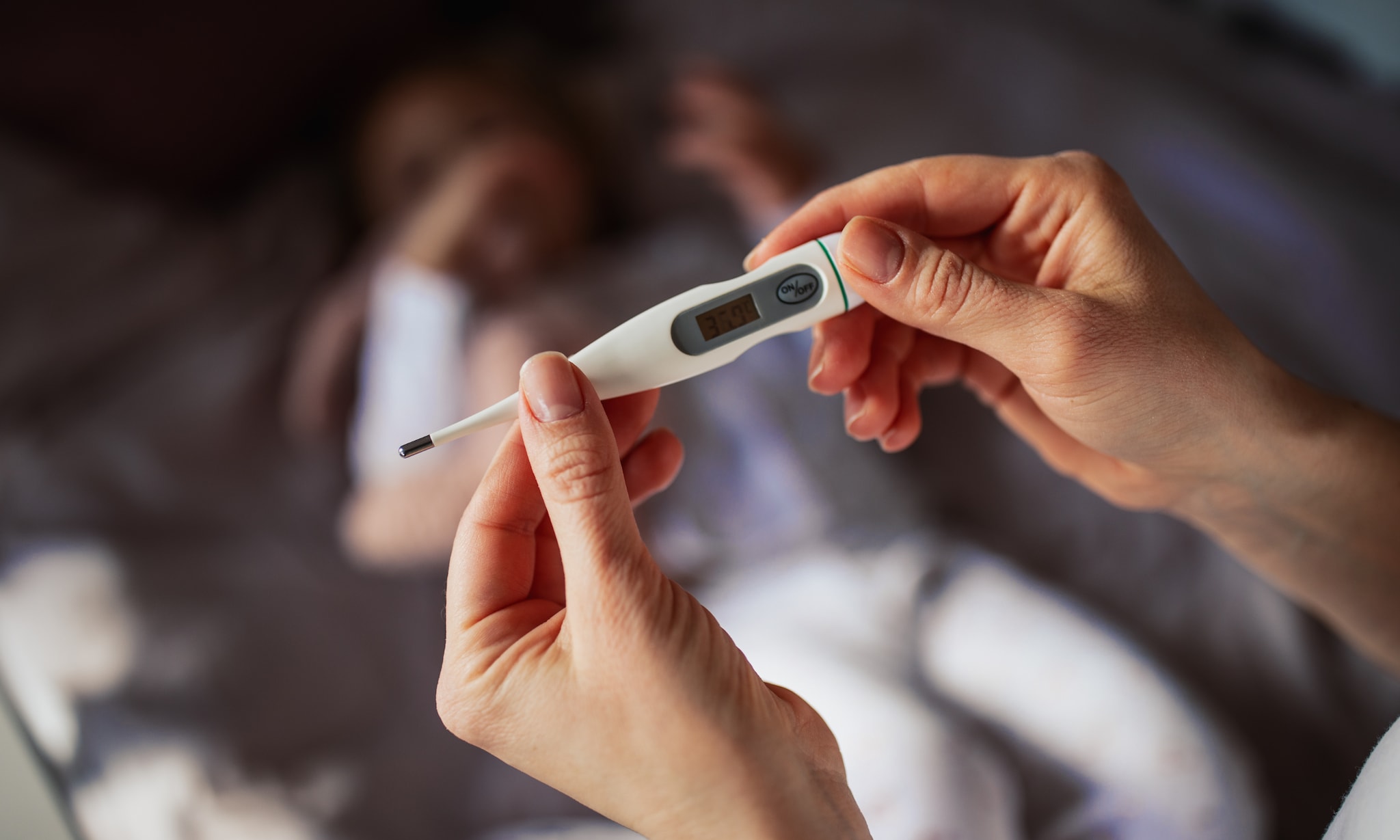 thermometer baby Getty Images