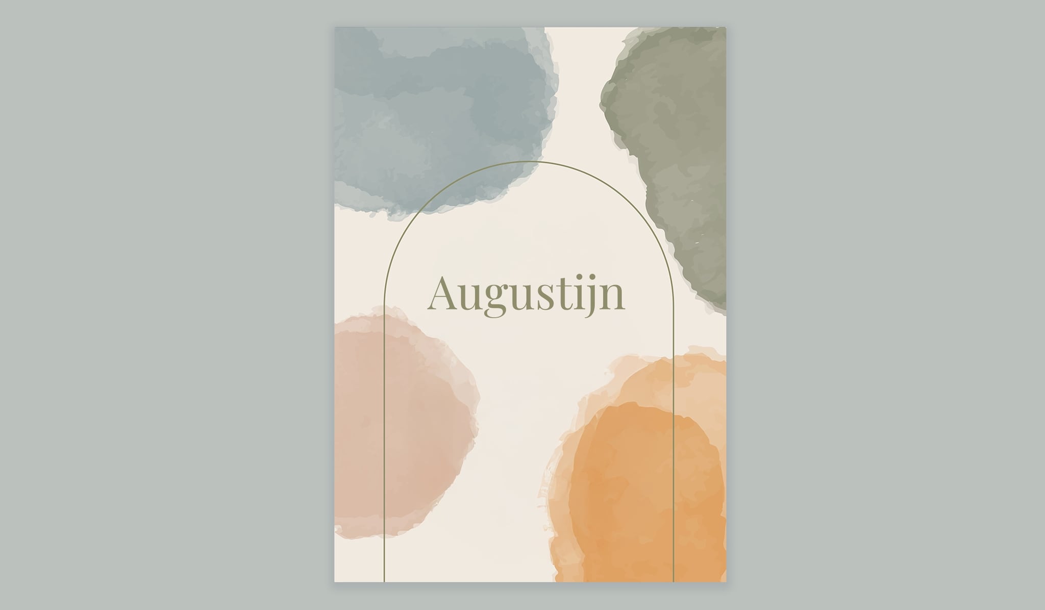 Geboortekaartje voor babynaam Augustijn Getty images