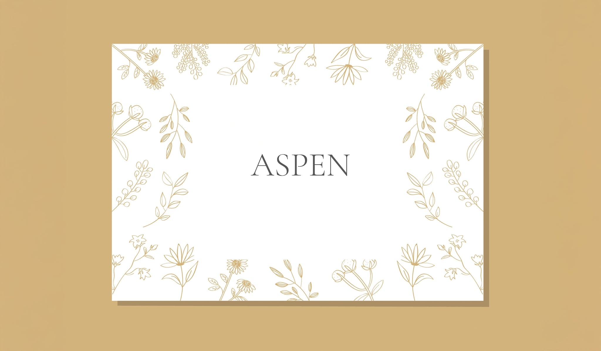 Geboortekaartje voor babynaam Aspen Getty images