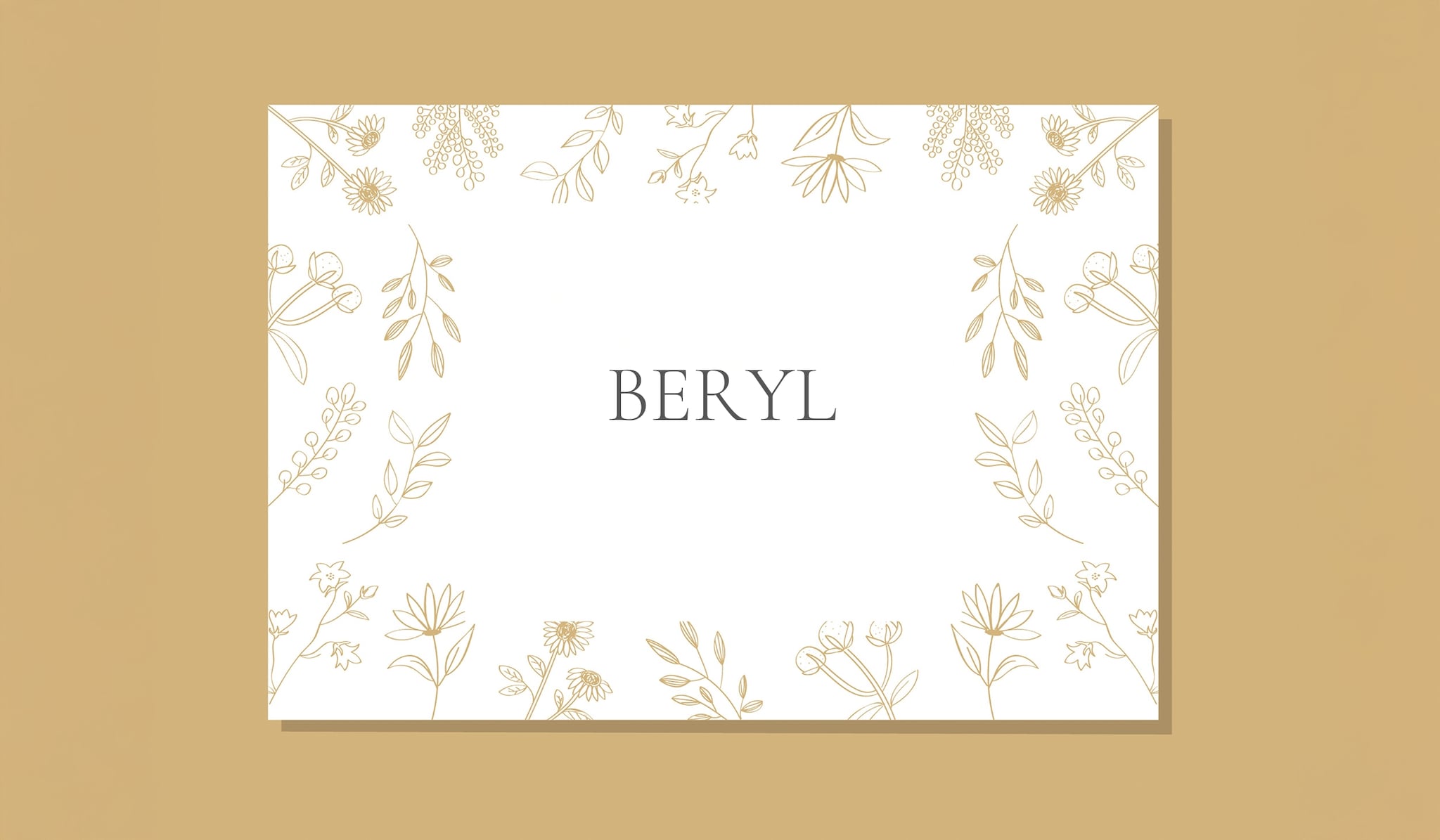 Geboortekaartje voor babynaam Beryl Getty images
