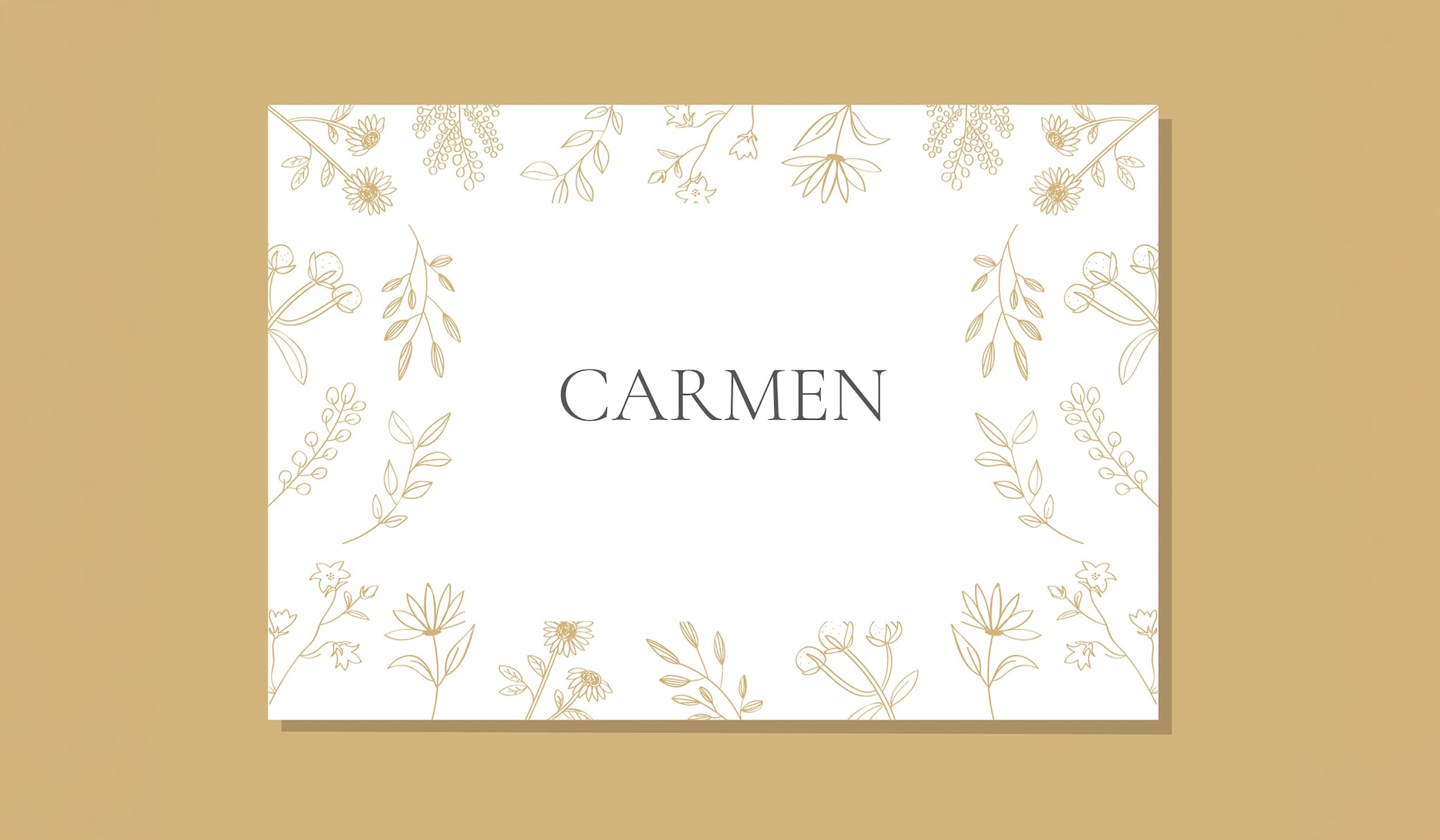 Geboortekaartje voor babynaam Carmen Getty images