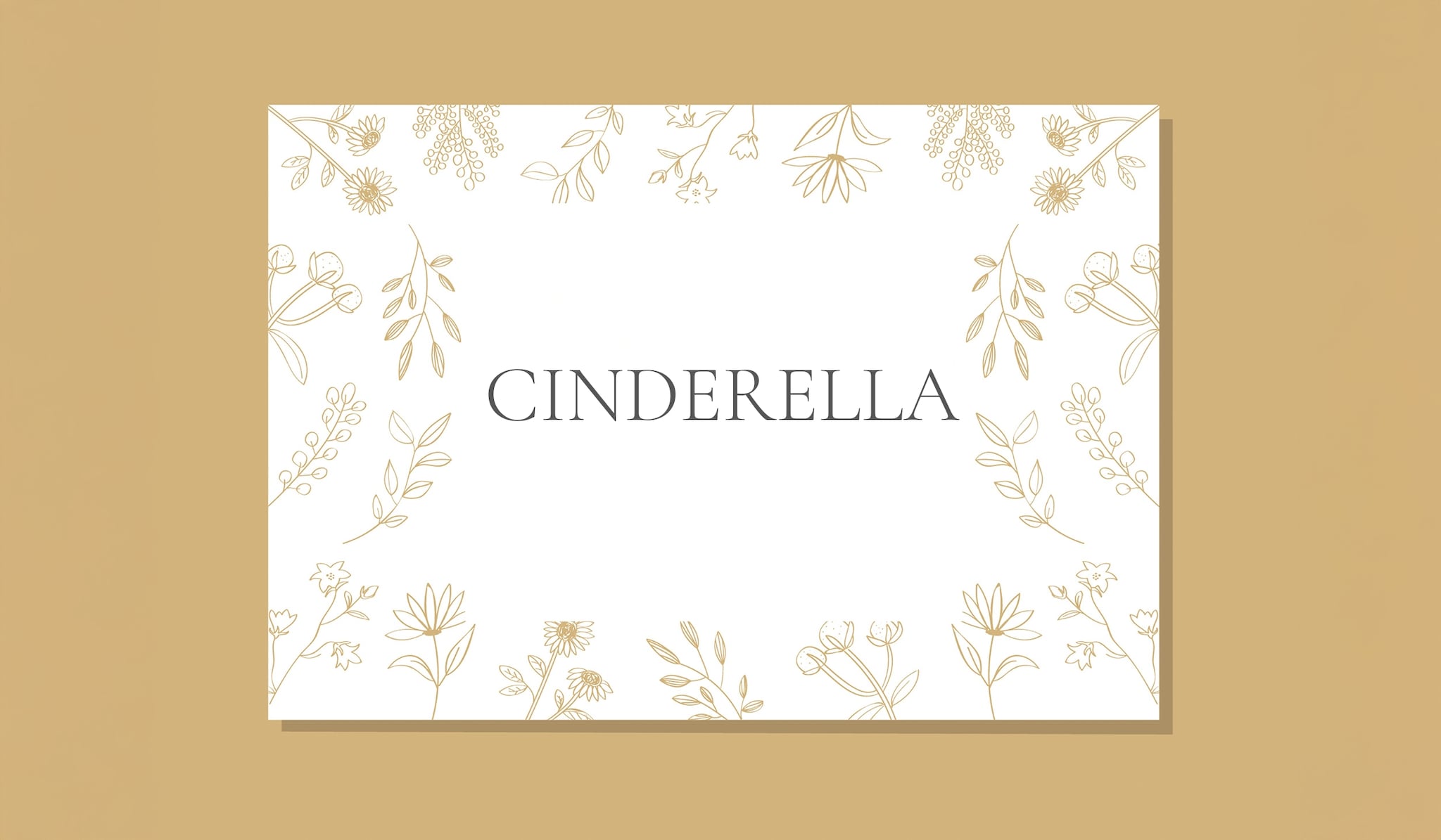 Geboortekaartje voor babynaam Cinderella Getty images