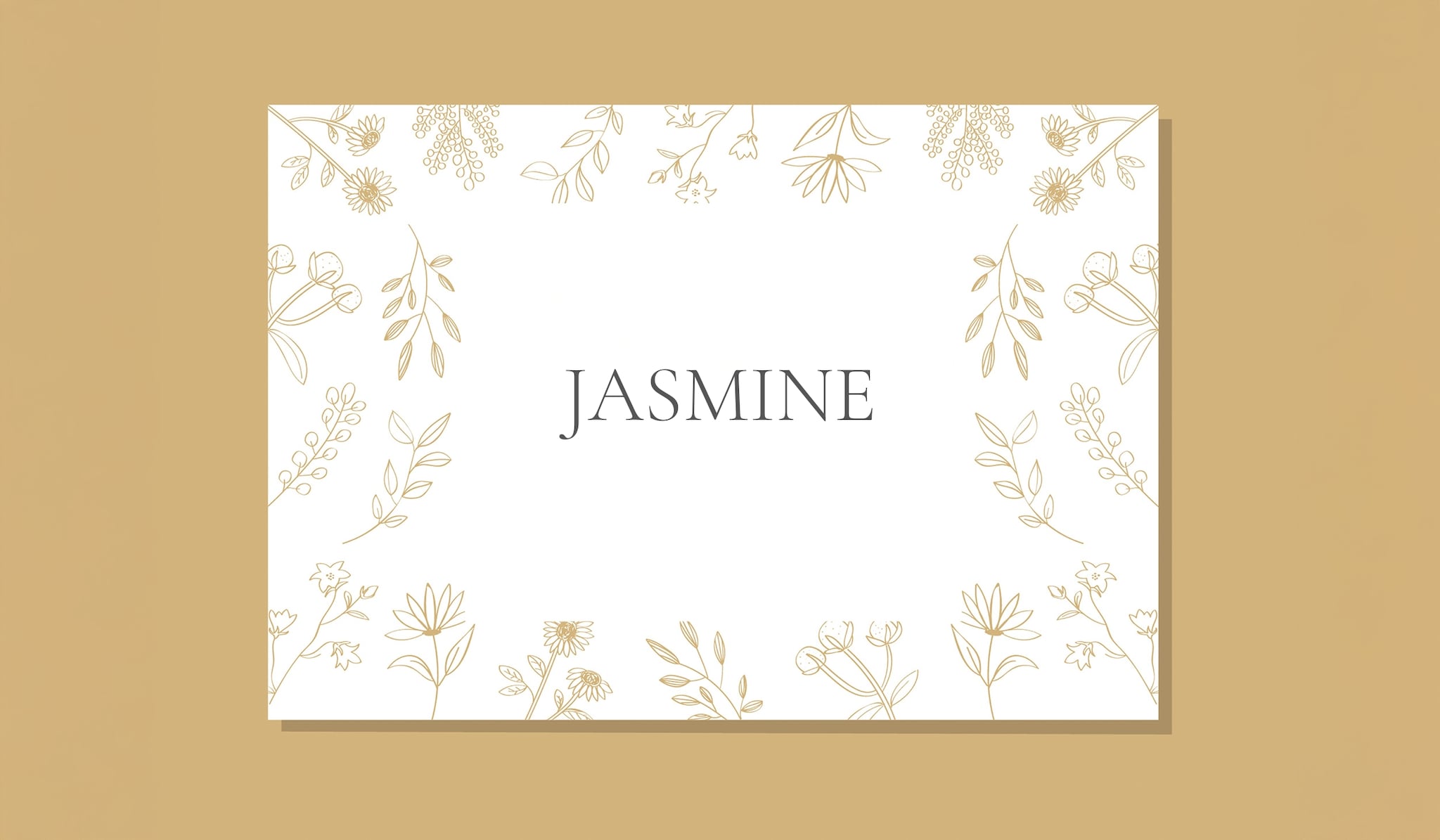 Geboortekaartje voor babynaam Jasmine Getty images
