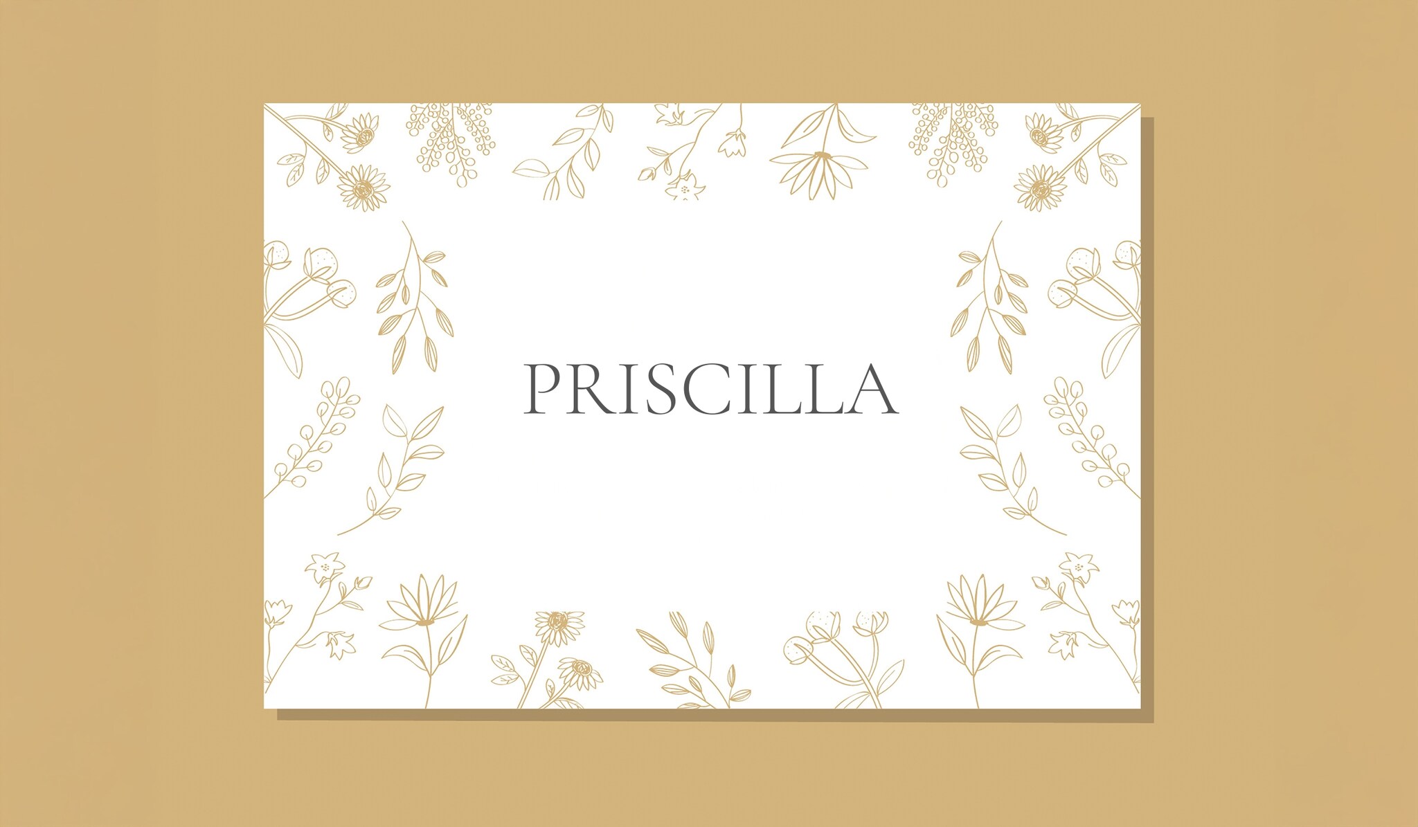 Geboortekaartje voor babynaam Priscilla Getty images
