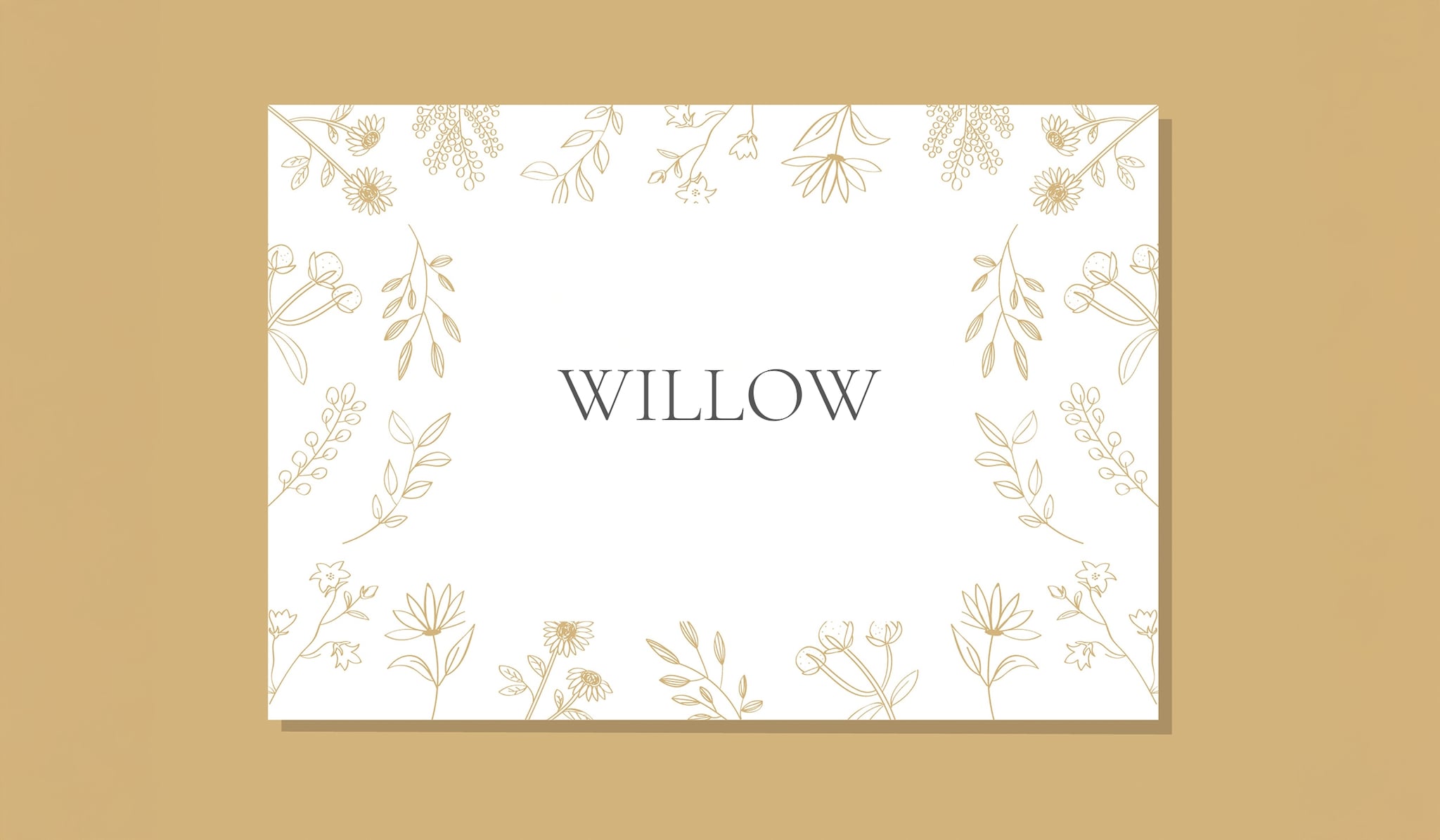 Geboortekaartje voor babynaam Willow Getty images