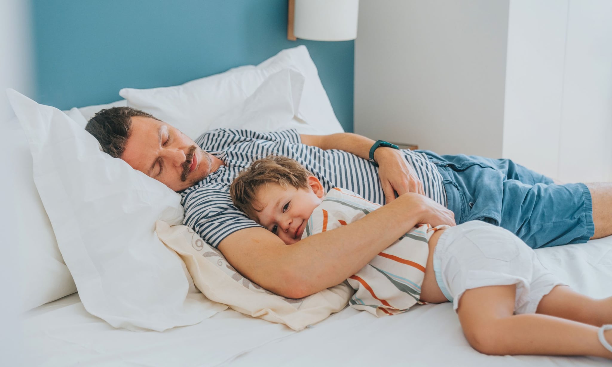 Kind wil niet in eigen bed slapen Getty Images