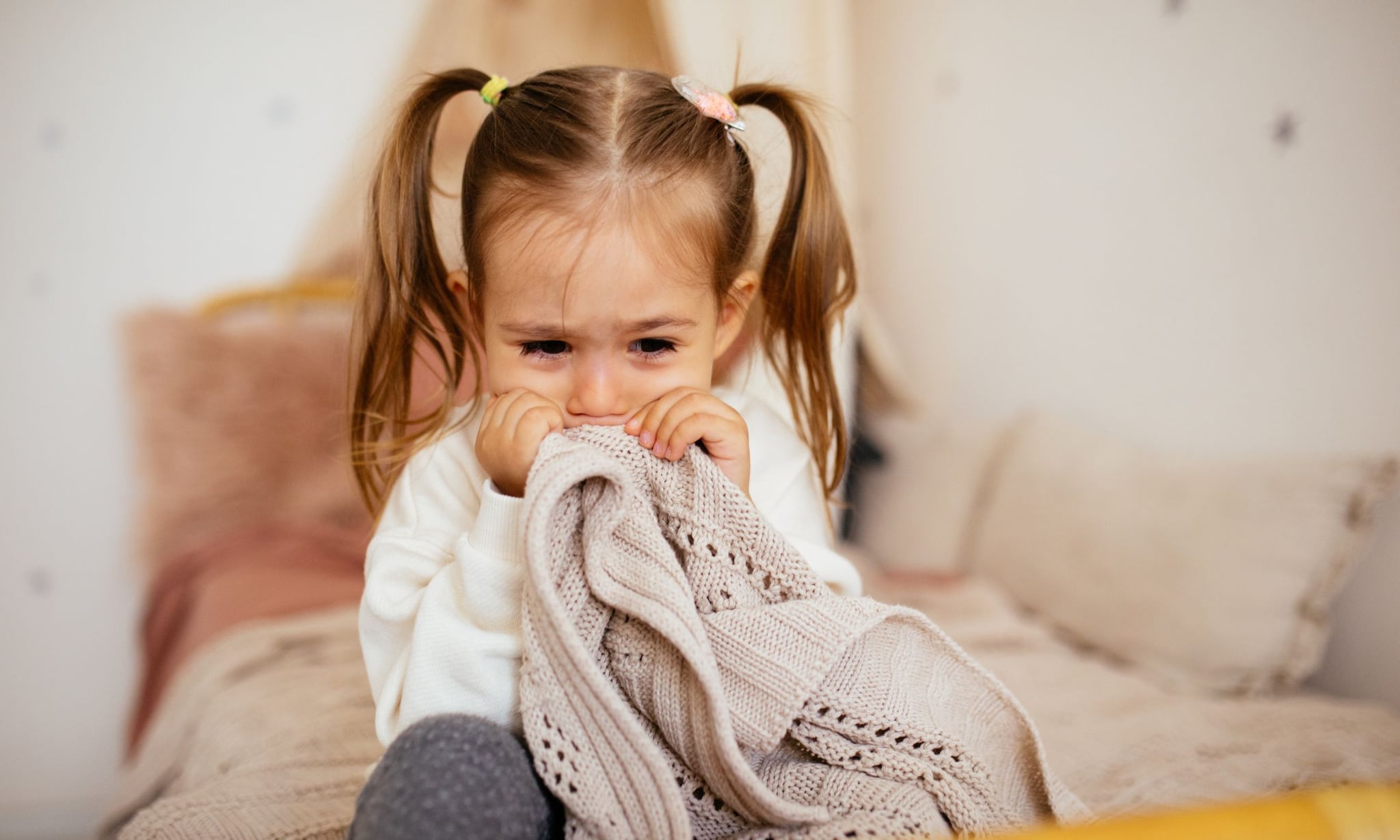 Kind houdt adem in Getty Images