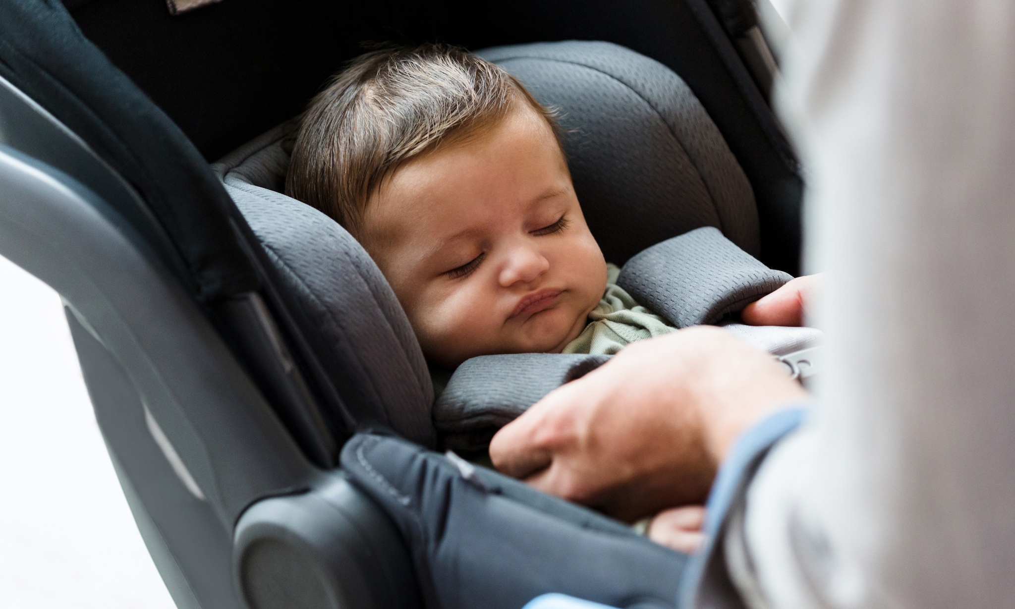 Hoe lang mag een baby in een Maxi-Cosi Getty Images