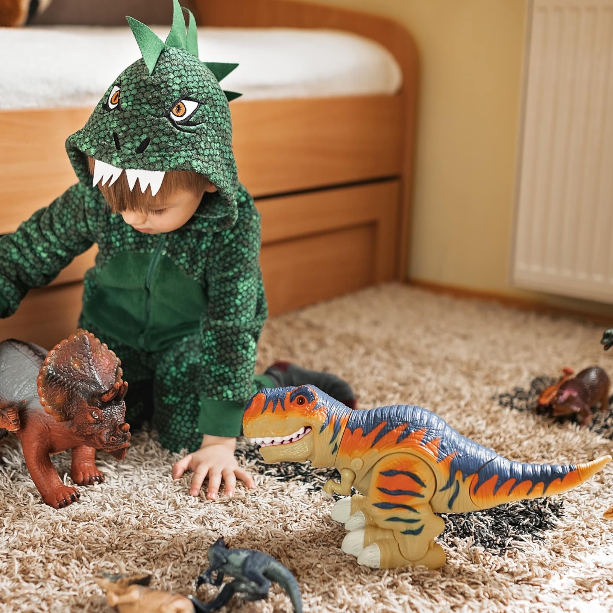 onderzoek kind spelen dinosaurus slim