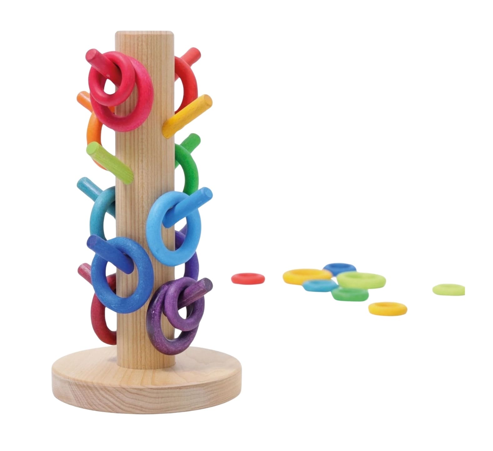 grimm's houten sorteerboom met ringen Grimm's
