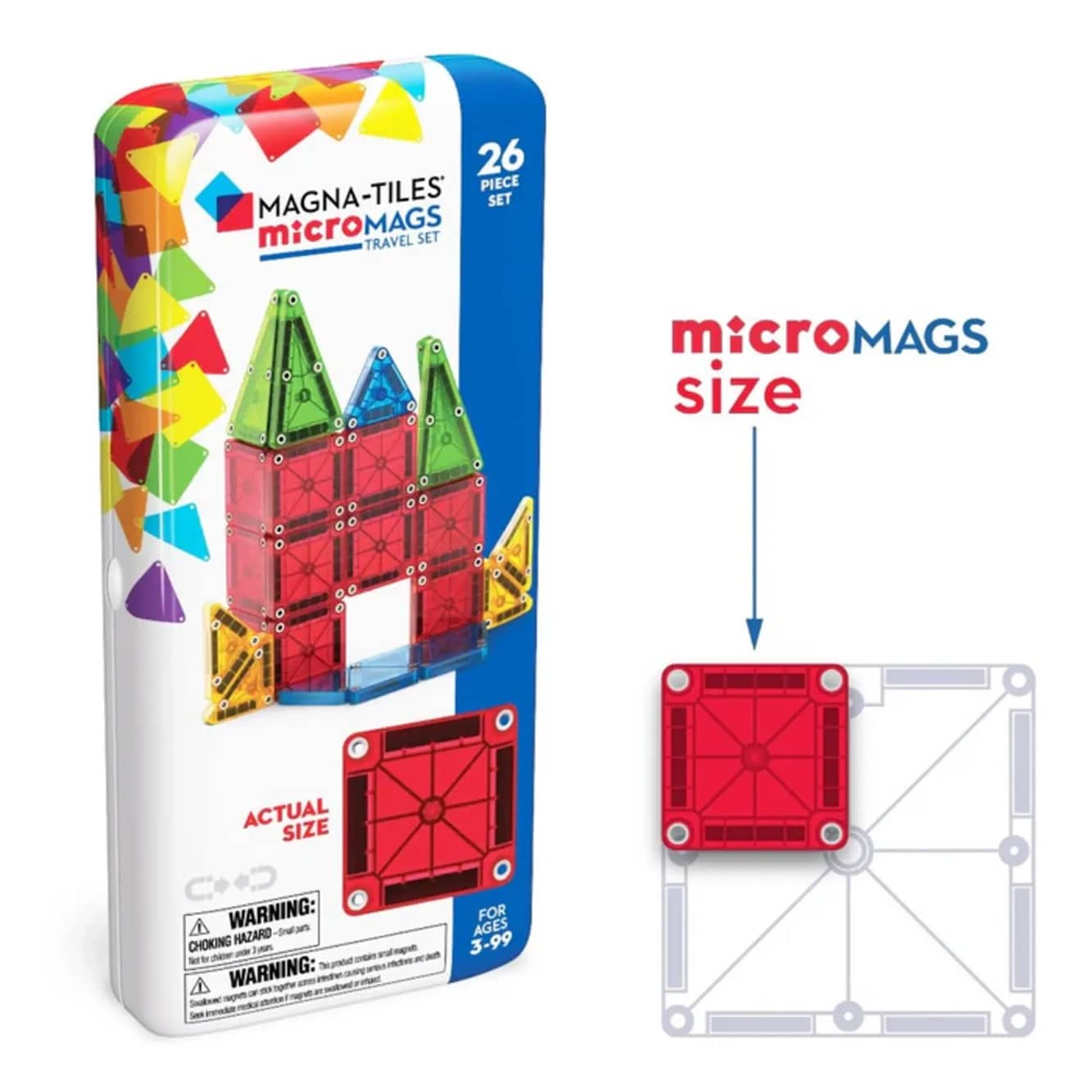 Magna-Tiles | Micro Mags Travel Set 26 Stuks Set Magna-Tiles