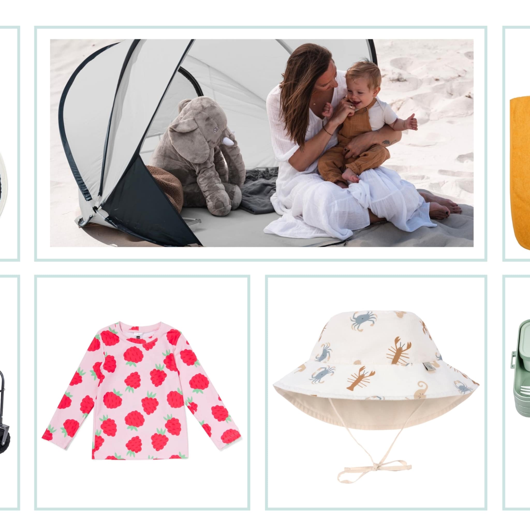 onmisbare items stranddag baby peuter