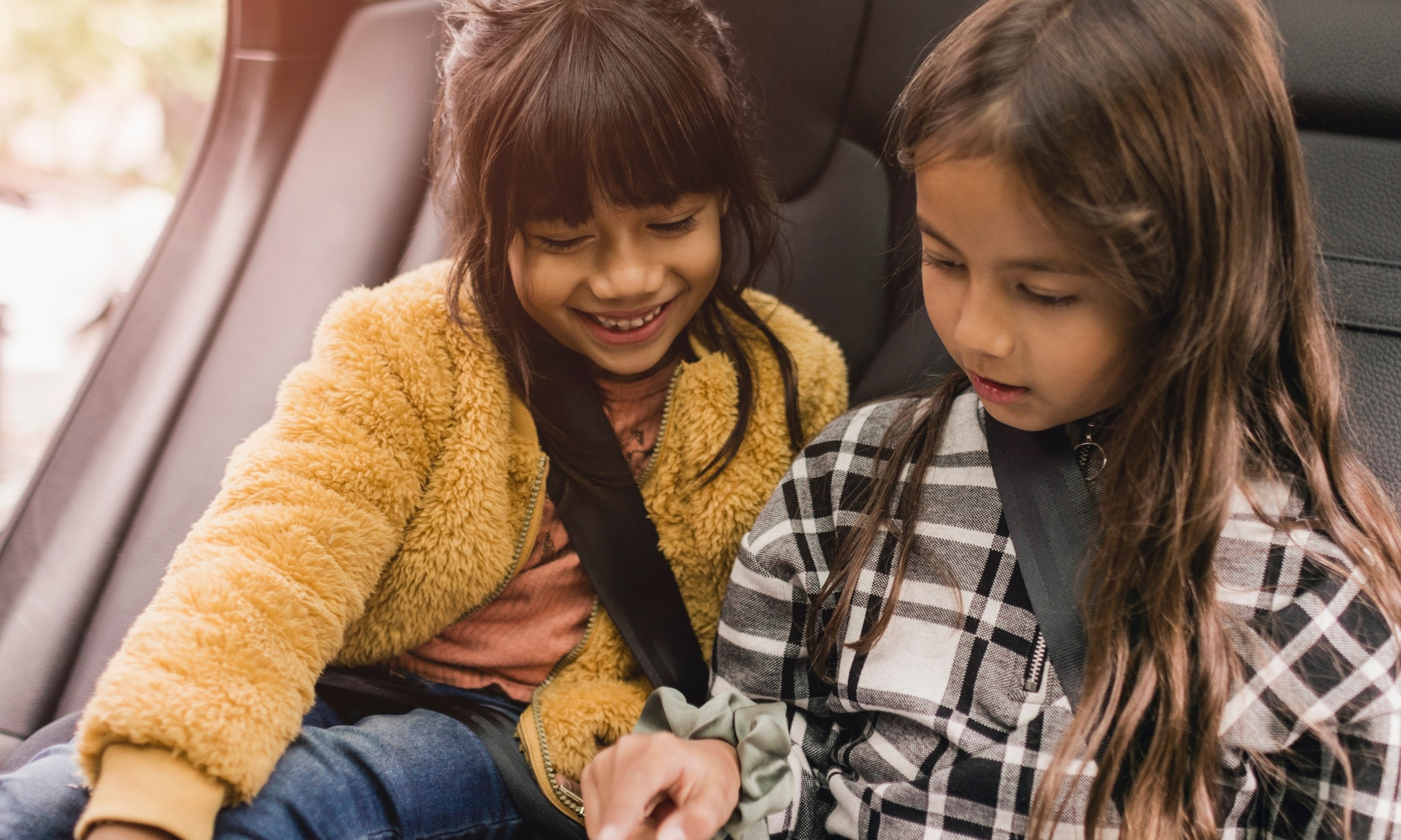 Kinderen in auto Getty Images