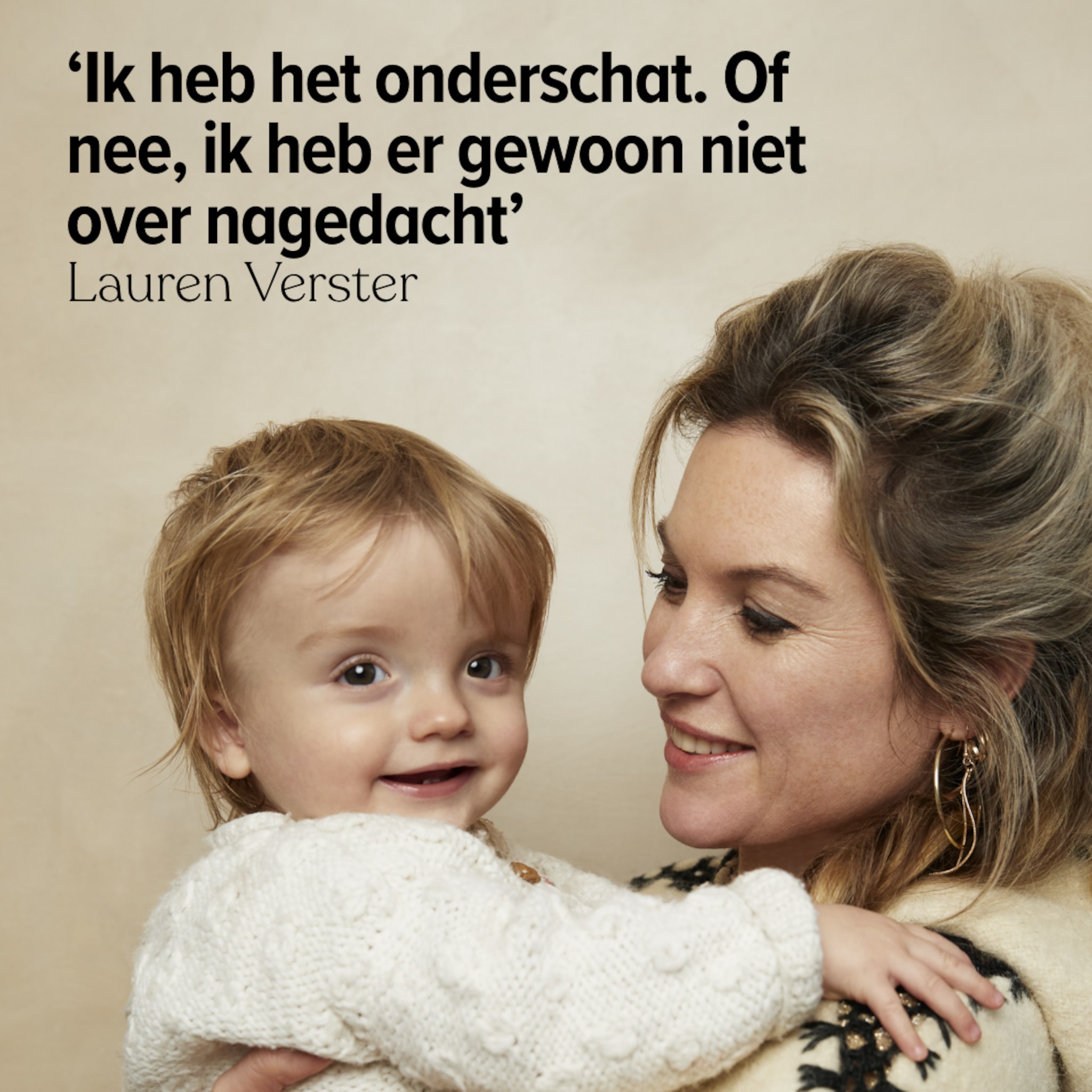Column Lauren Verster - derde kind
