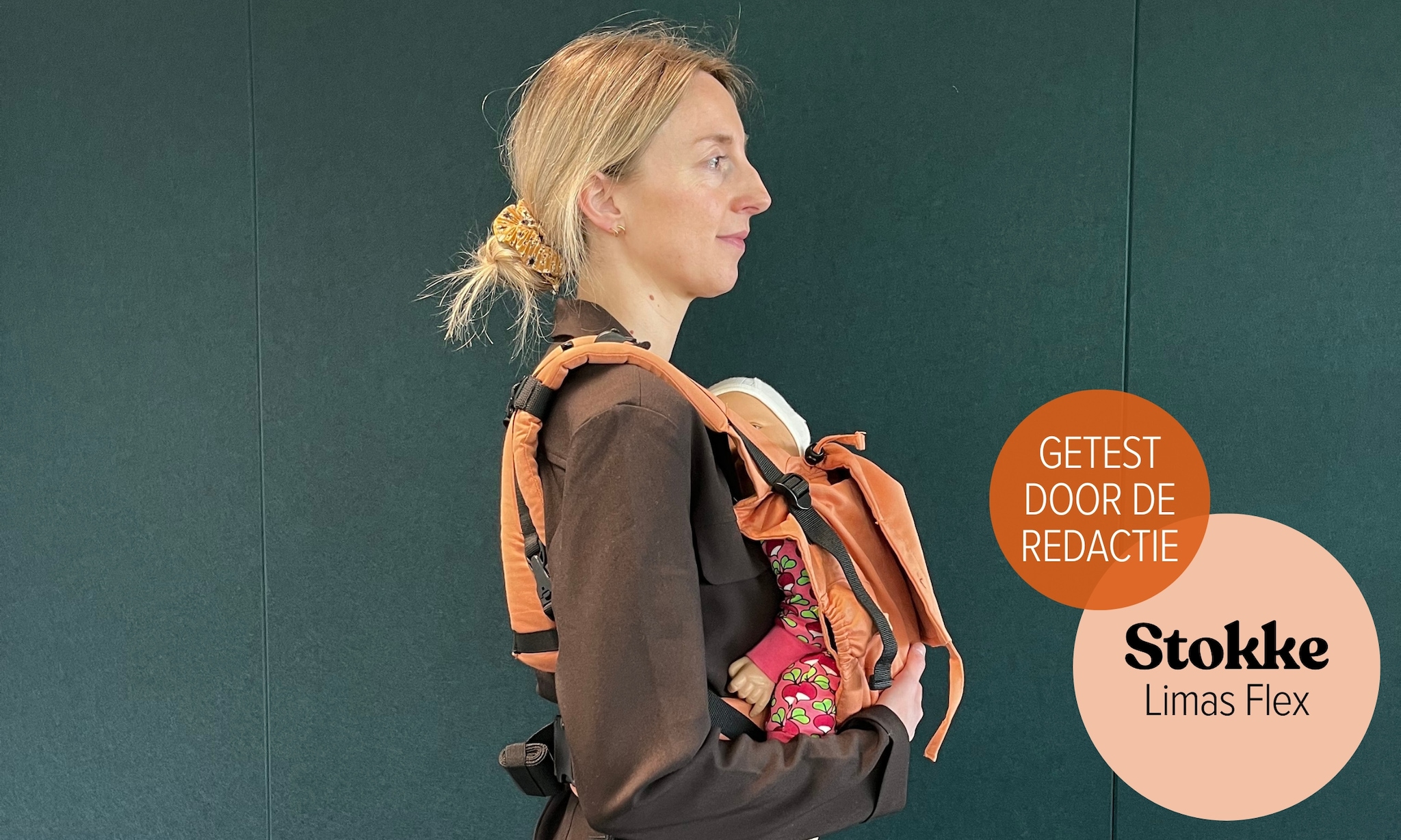 Redacteur Iris test de Stokke Limas Flex draagzak Ouders van Nu