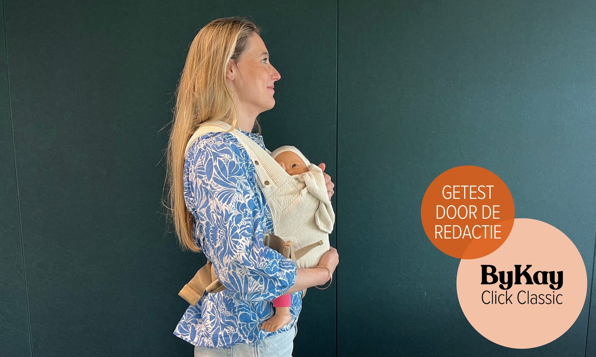 Jetske test de ByKay Click Classic draagzak voor Ouders van Nu Ouders van Nu