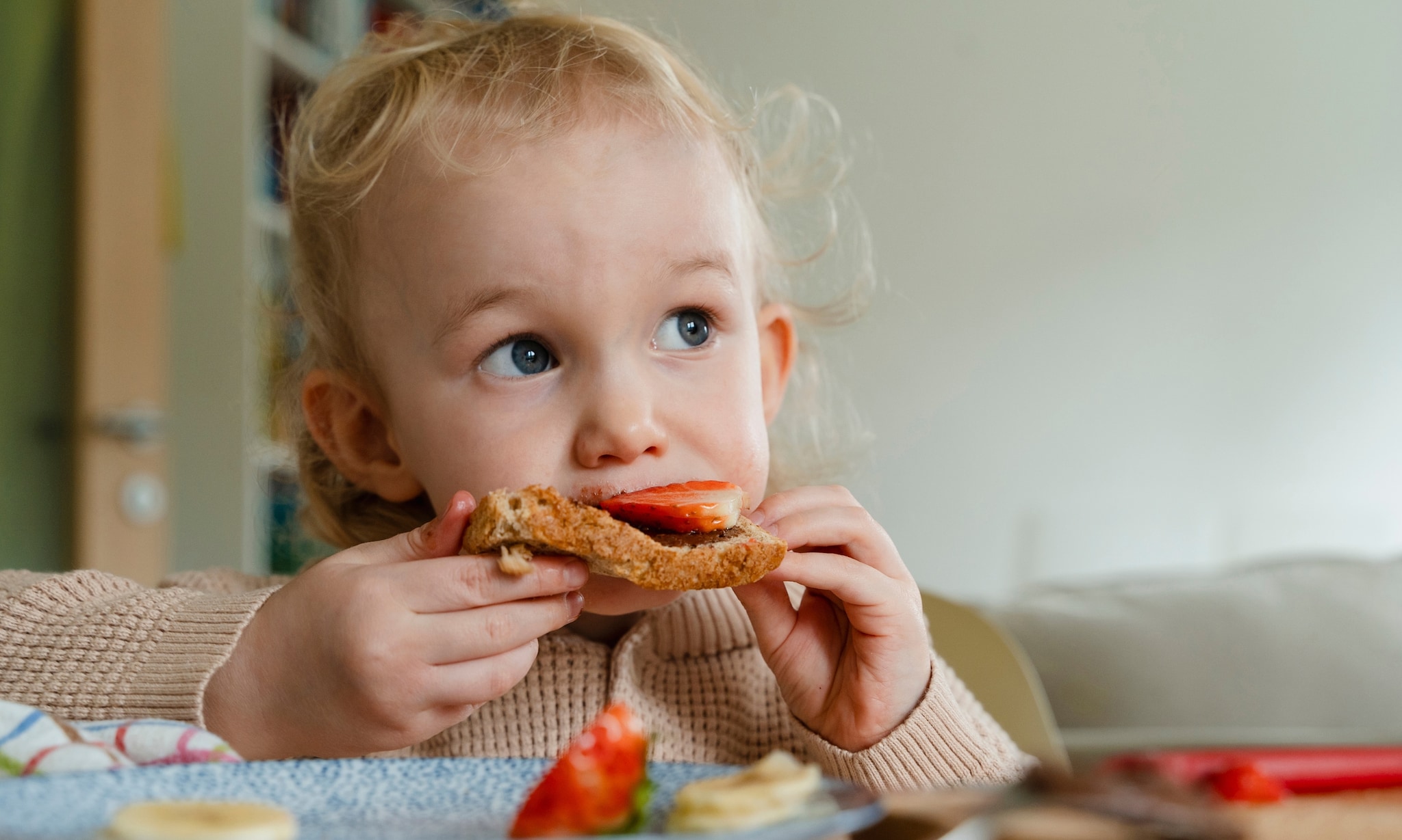 Kind korstjes brood op eten Getty Images