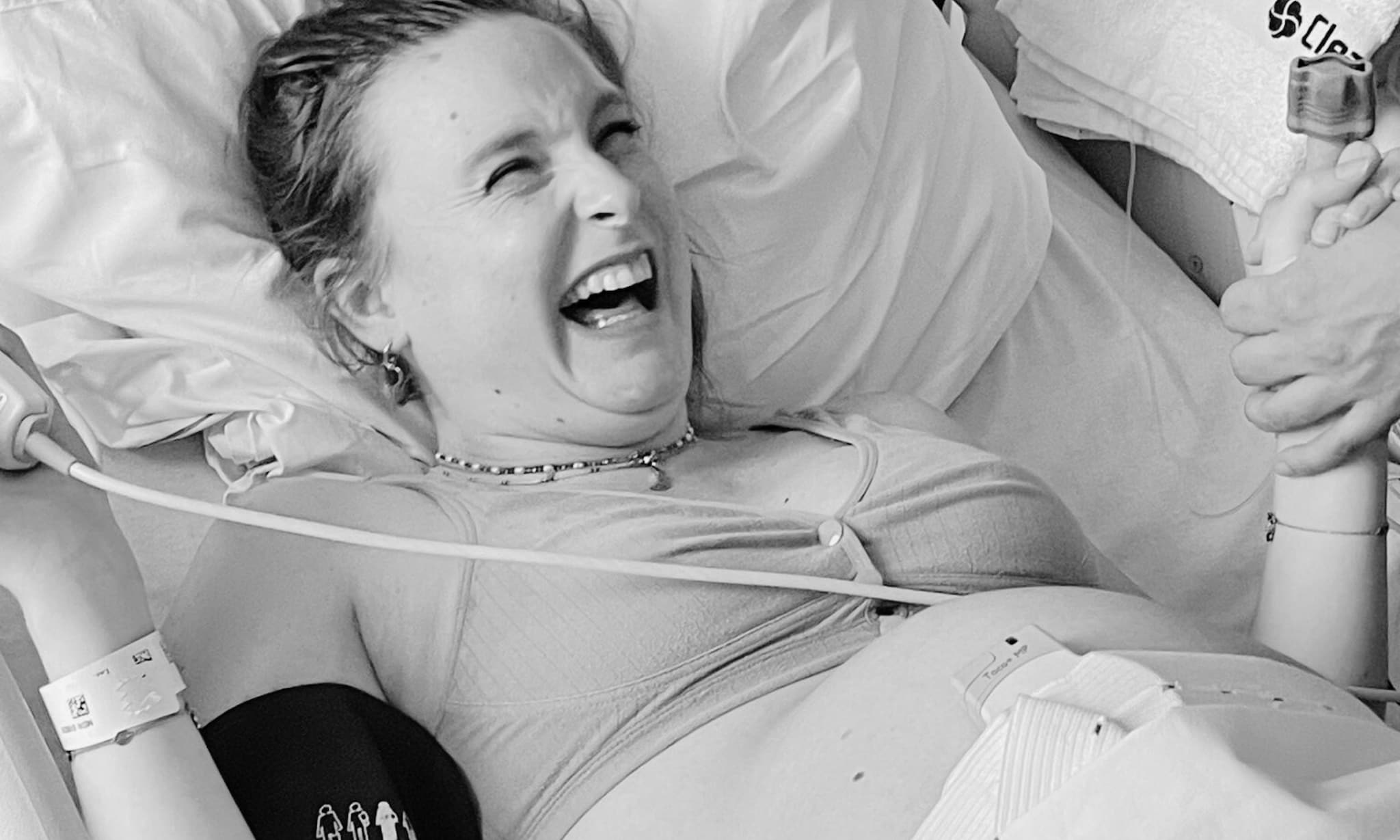 Kristels bevallingsverhaa;: High van de morfine' Privébeeld