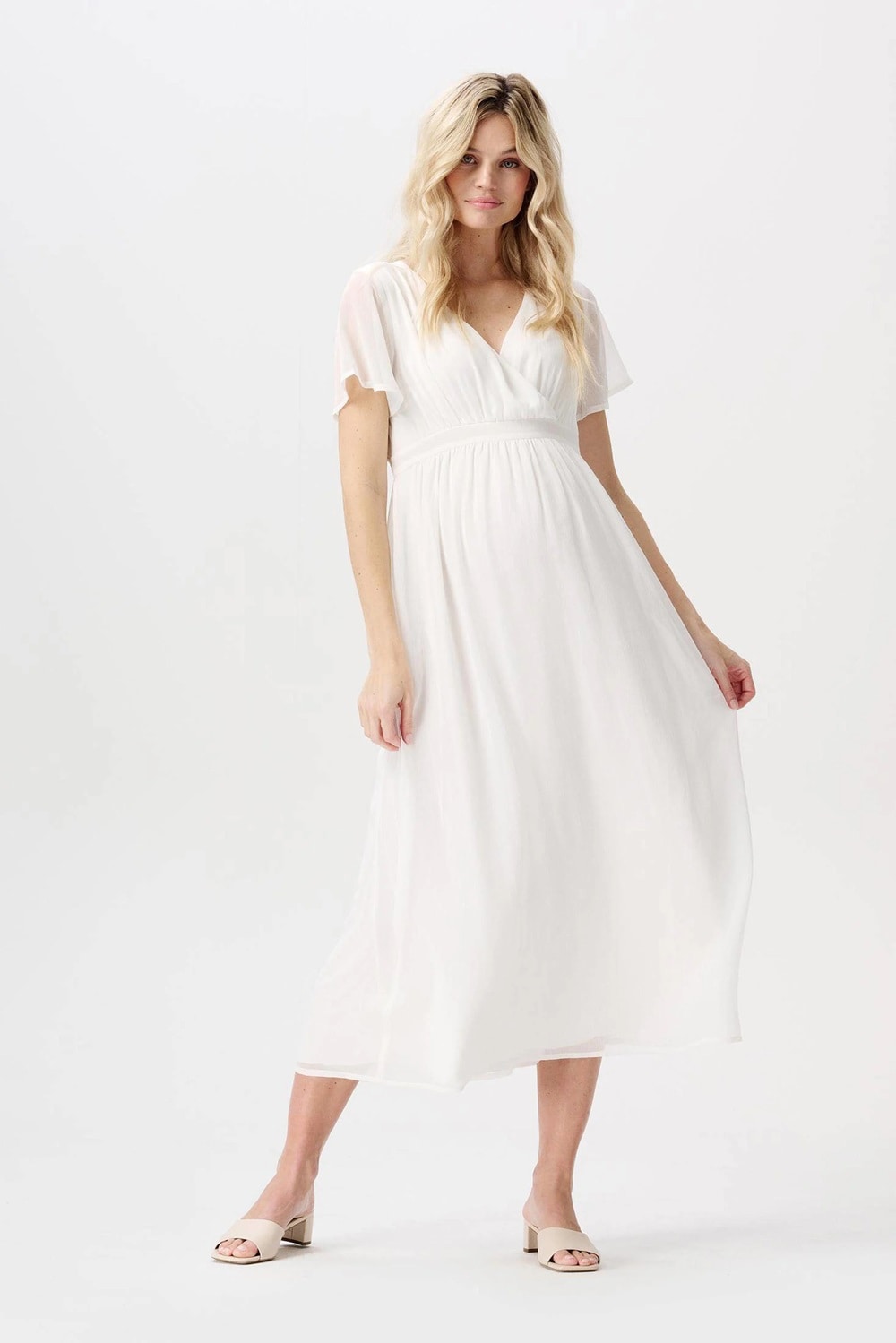 Witte jurk Noppies maternity
