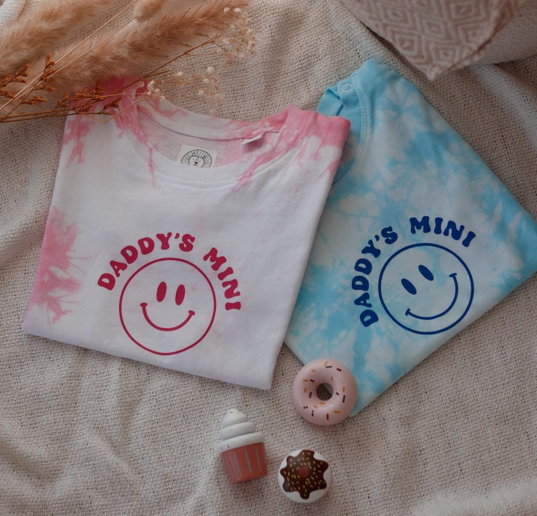 daddy's mini t-shirt of romper vaderdag Etsy (Tiny Lions)