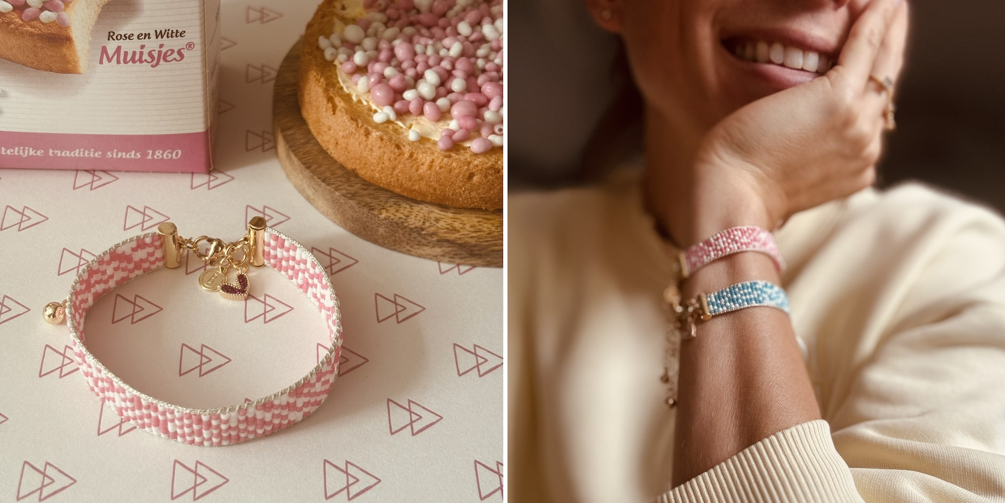 beschuit met muisjes sieraad Brien
