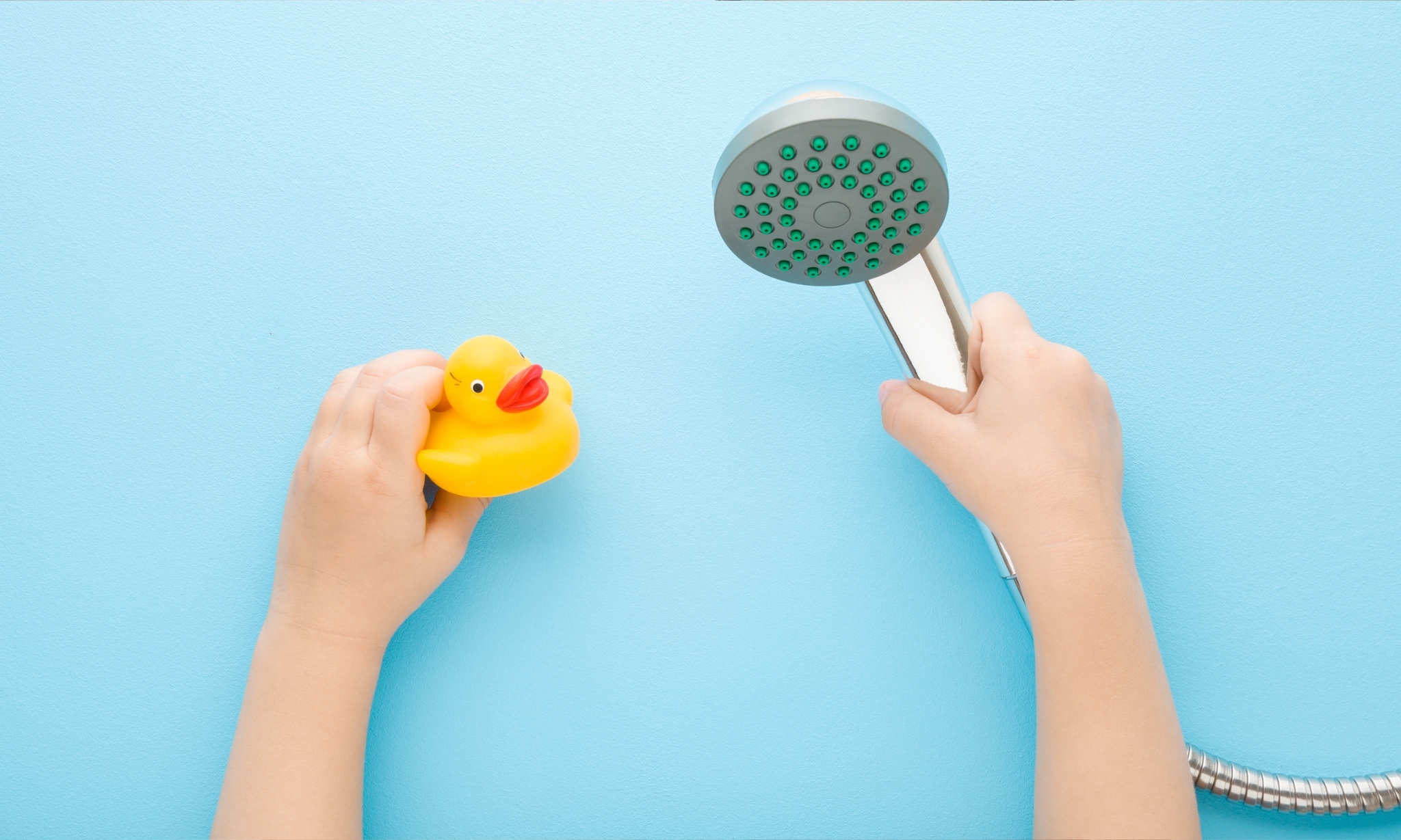 tips van andere ourders om je kind te laten douchen Getty Images