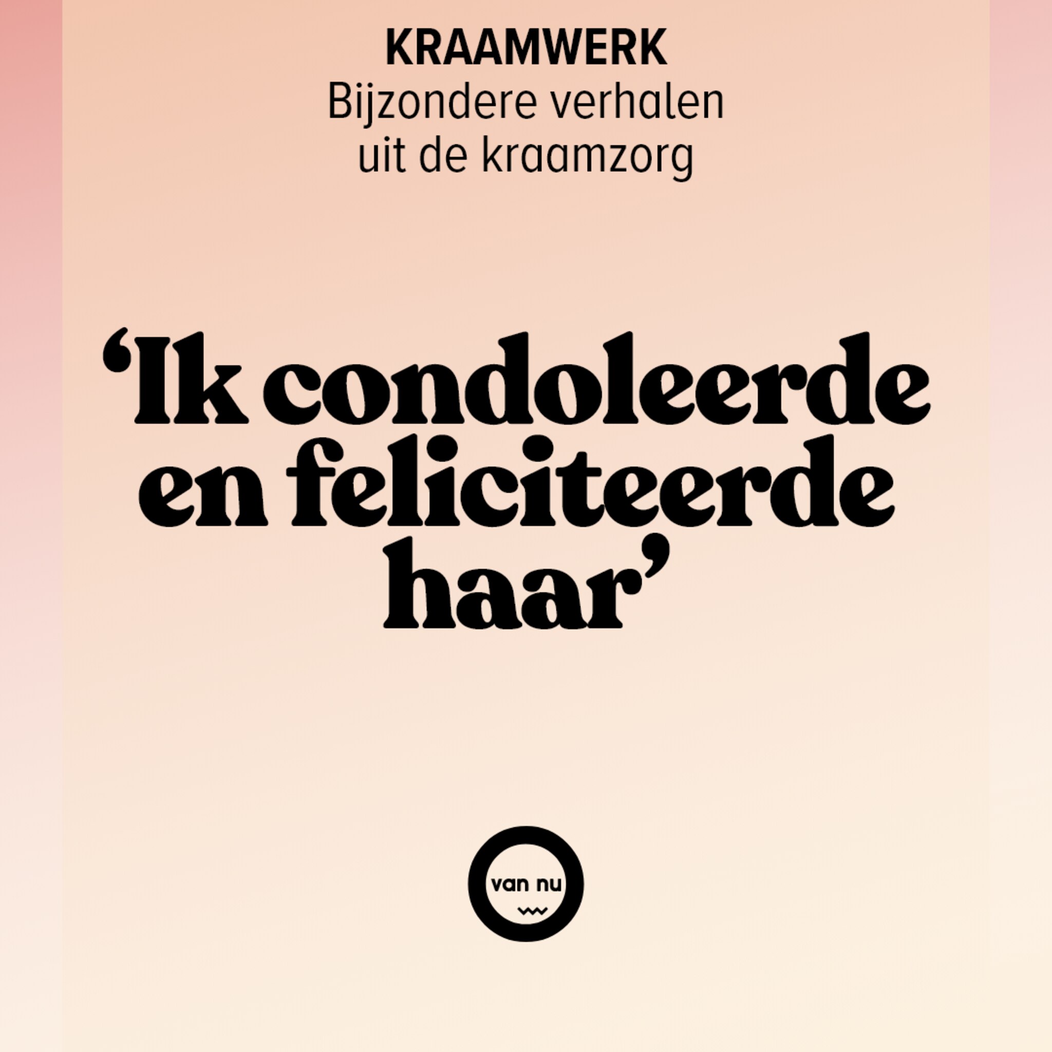 Kraamwerk - stilgeboren baby